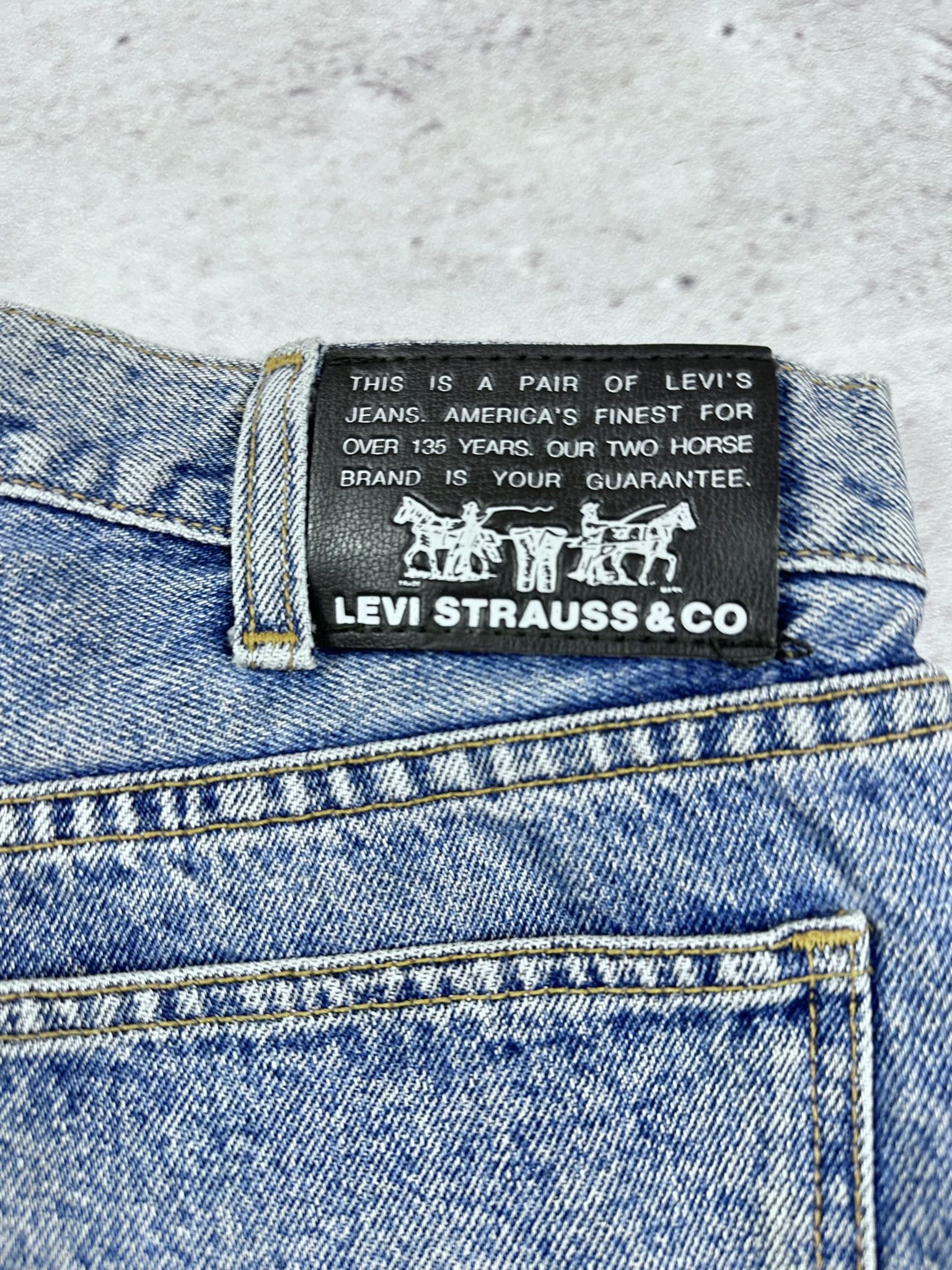 Levi's × Levi's Vintage Clothing Vintage Levis Strauss orange tab denim jeans pants 90s Size US 36 / EU 52 - 6 Thumbnail