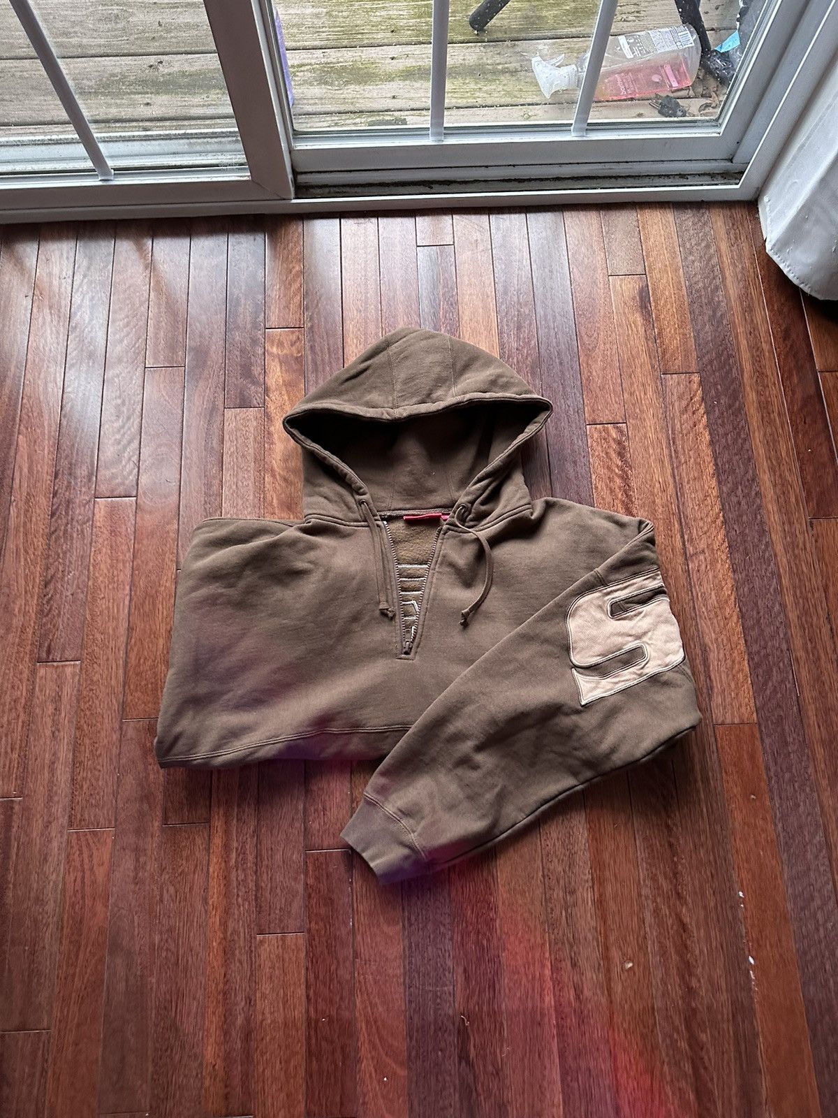 Supreme Supreme Wrapped Half Zip Hoodie - Large - Brown Size US L / EU 52-54 / 3 - 3 Thumbnail