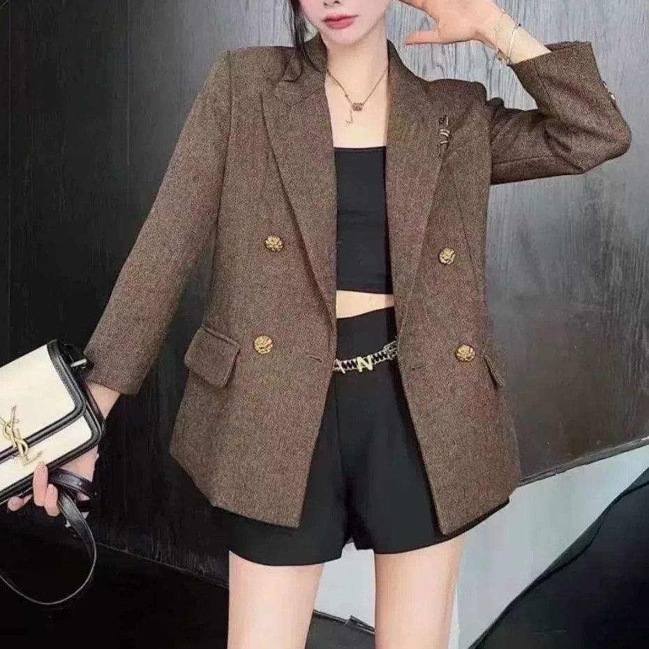 Yves Saint Laurent YSL Brown Wool Blazer Size XXS / US 00 / IT 34 - 1 Thumbnail