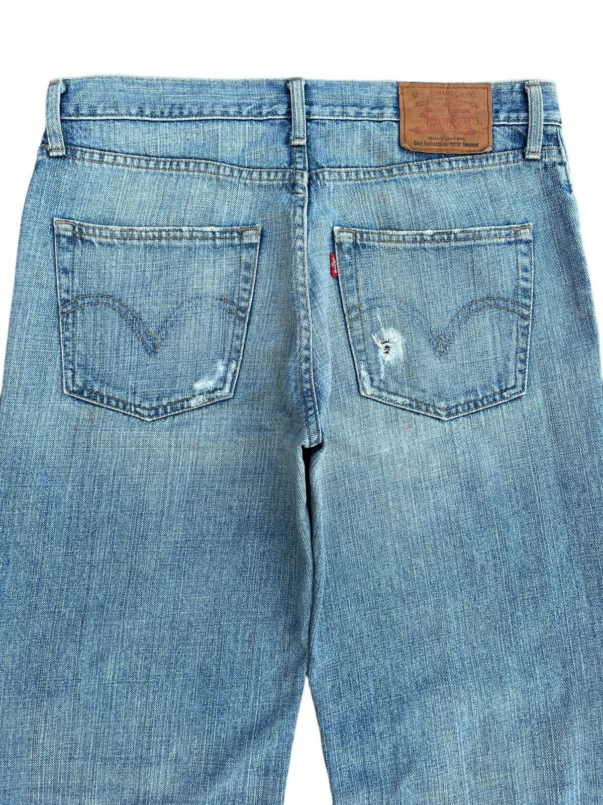 Levi's Vintage Clothing × Vintage Vintage Y2K Levi’s Grunge Blue Washed Distressed Baggy Jeans Size US 35 - 4 Thumbnail
