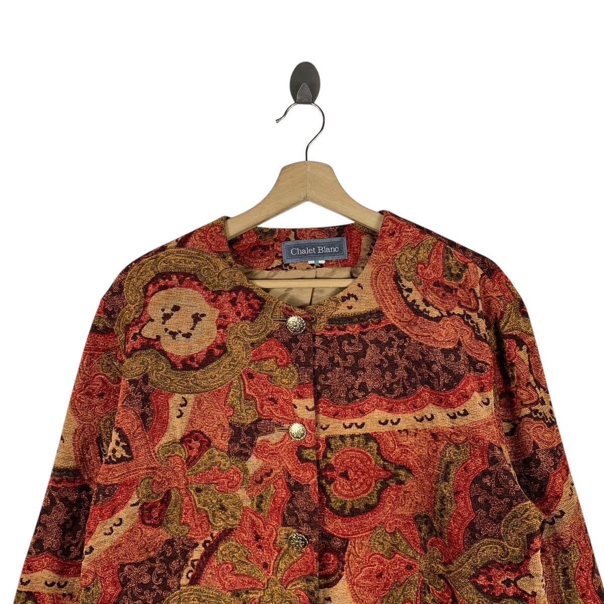 Designer × Japanese Brand CHALET BLANC Japanese Brand Paisley Design Fullprint Design Size L / US 10 / IT 46 - 4 Thumbnail
