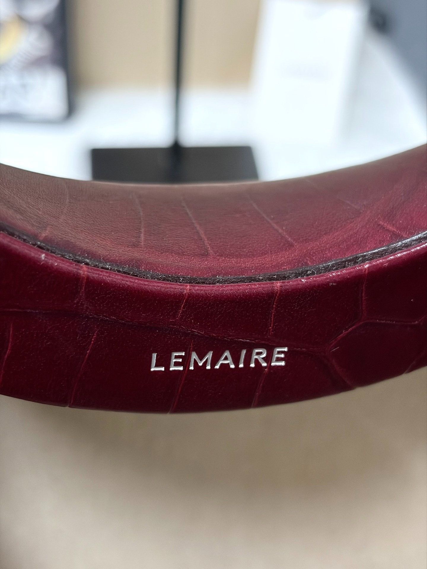 Lemaire Lemaire Egg Bag Crocodile Texture/ Size ONE SIZE - 8 Thumbnail
