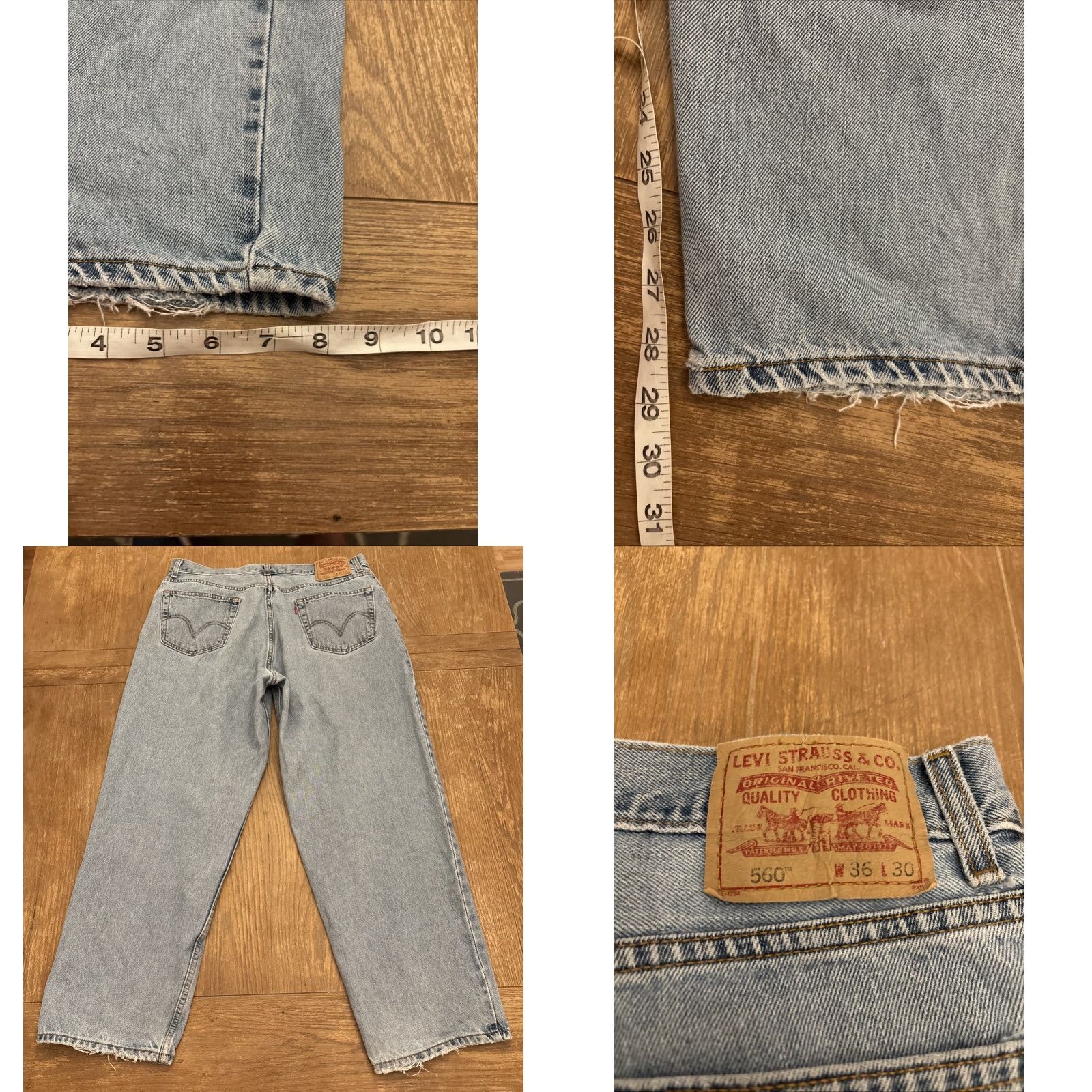 Levi's VINTAGE Levi's 560 Jeans Mens 36x30 Comfort Tapered Baggy Y2K 90s Grunge Mexico Mens Size US 36 / EU 52 - 8 Thumbnail