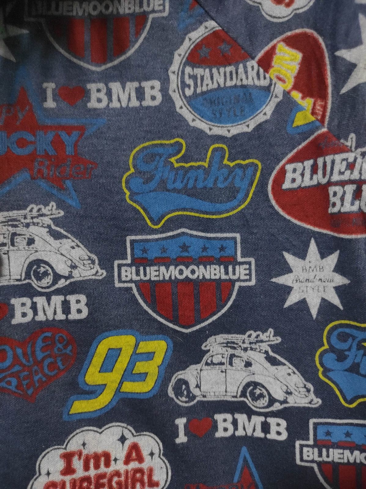 Japanese Brand Blue Moon Blue Reversibel zip Fur hoodie LGB ifsix style Size US XS / EU 42 / 0 - 7 Thumbnail