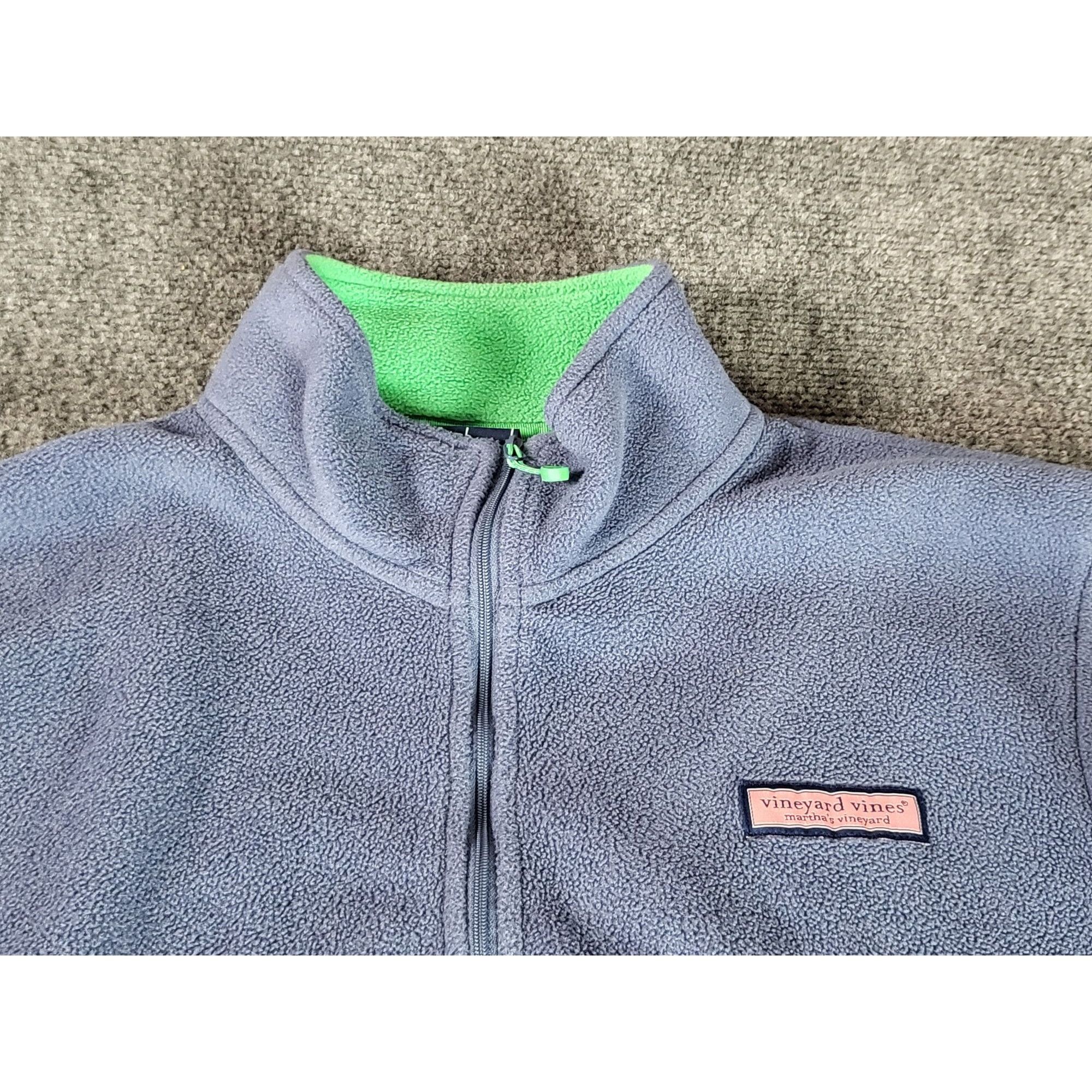 Vineyard Vines VINEYARD VINES Harbor Fleece 1/4 Zip Sz Large 14 Blue Glow I Size L / US 10 / IT 46 - 2 Thumbnail