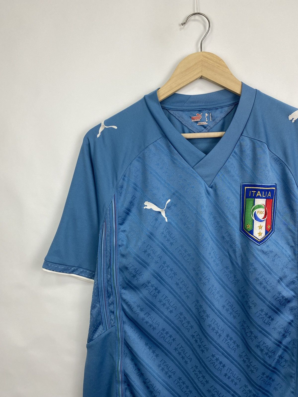 Puma 🇮🇹 Vintage 2009 Puma Italy Soccer Jersey T-Shirt Retro Rare Size US L / EU 52-54 / 3 - 2 Thumbnail
