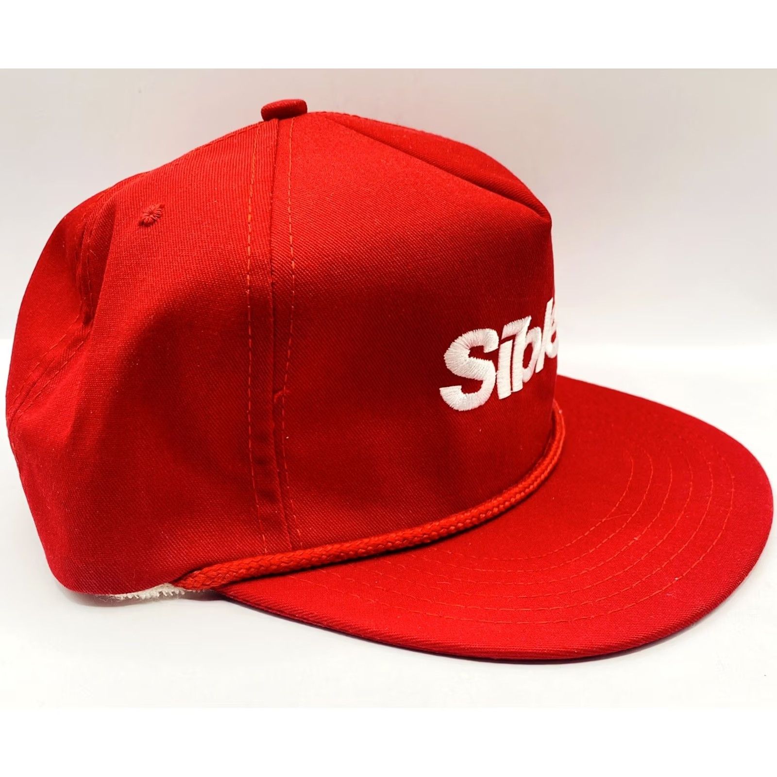 Vintage VINTAGE Snap-Back Baseball Cap Men Red Sibley Corp Adjustable Hat Cap Canvas Cotton Polyester USA Logo 90s? Size ONE SIZE - 2 Thumbnail