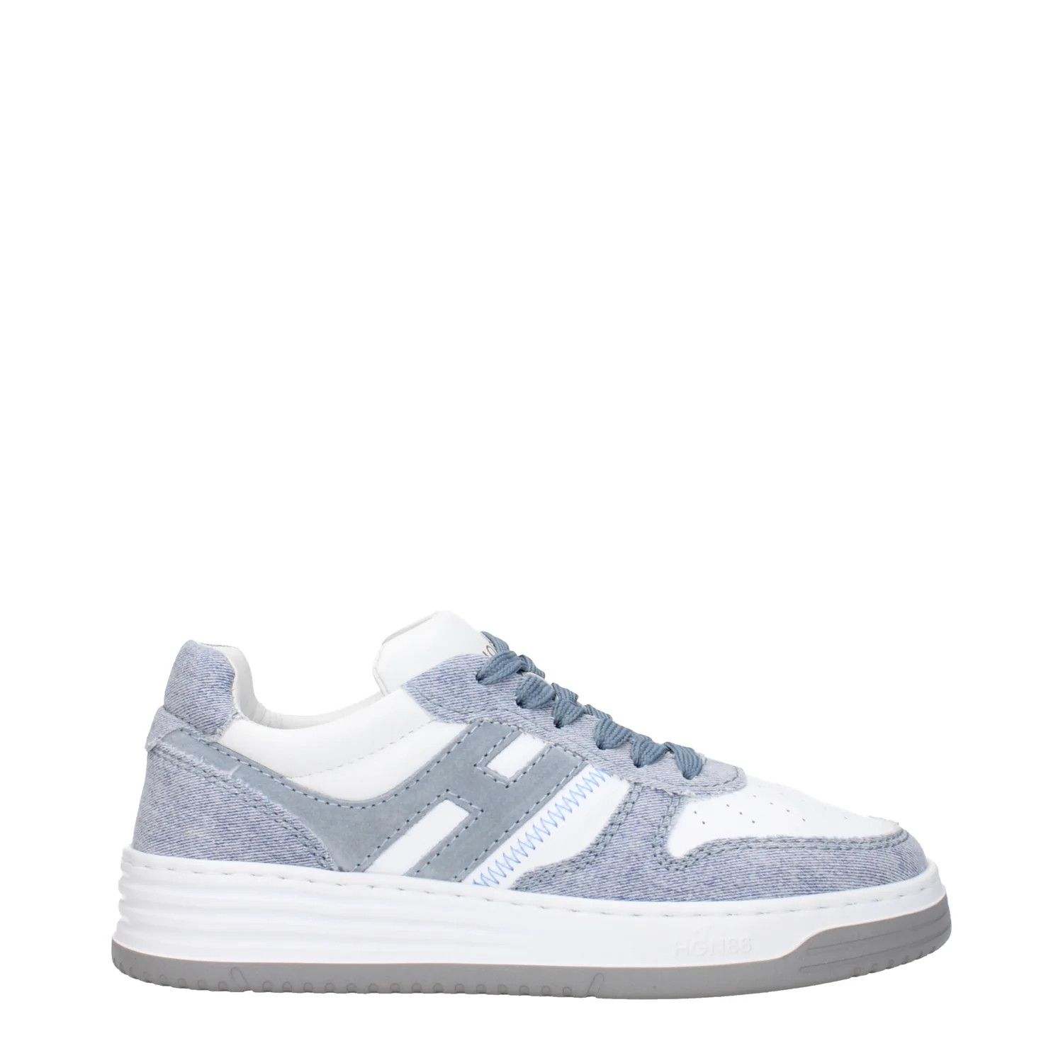 Hogan ob1o1e1124 Leather Sneakers in Heavenly/White Size US 5 / IT 35 - 1 Thumbnail