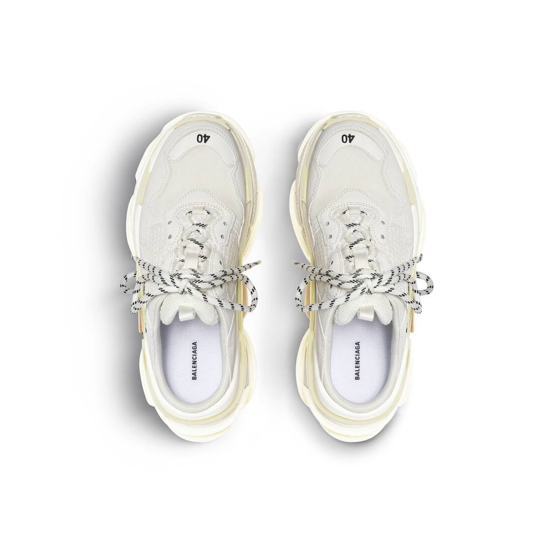 o1bcso1str1224 Triple S Mules in White