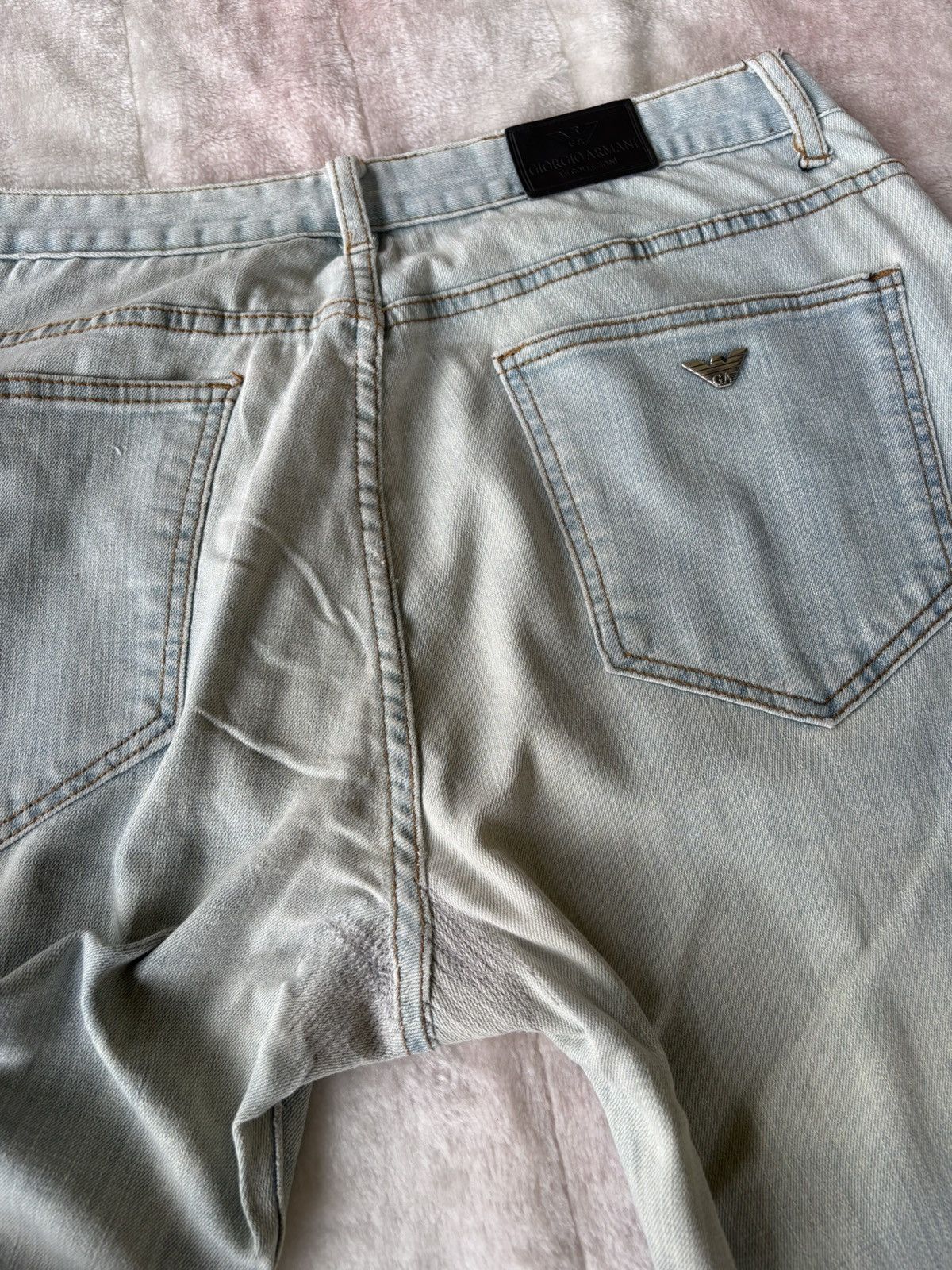 Giorgio Armani 🔥GIORGIO ARMANI LE COLLEZIONI WIDE BAGGY LIGHT WASH JEANS Size US 36 / EU 52 - 15 Thumbnail