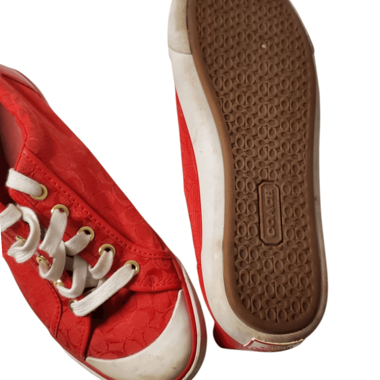 Coach Coach Barret Sneakers (Red/White) Size US 7 / IT 37 - 6 Thumbnail