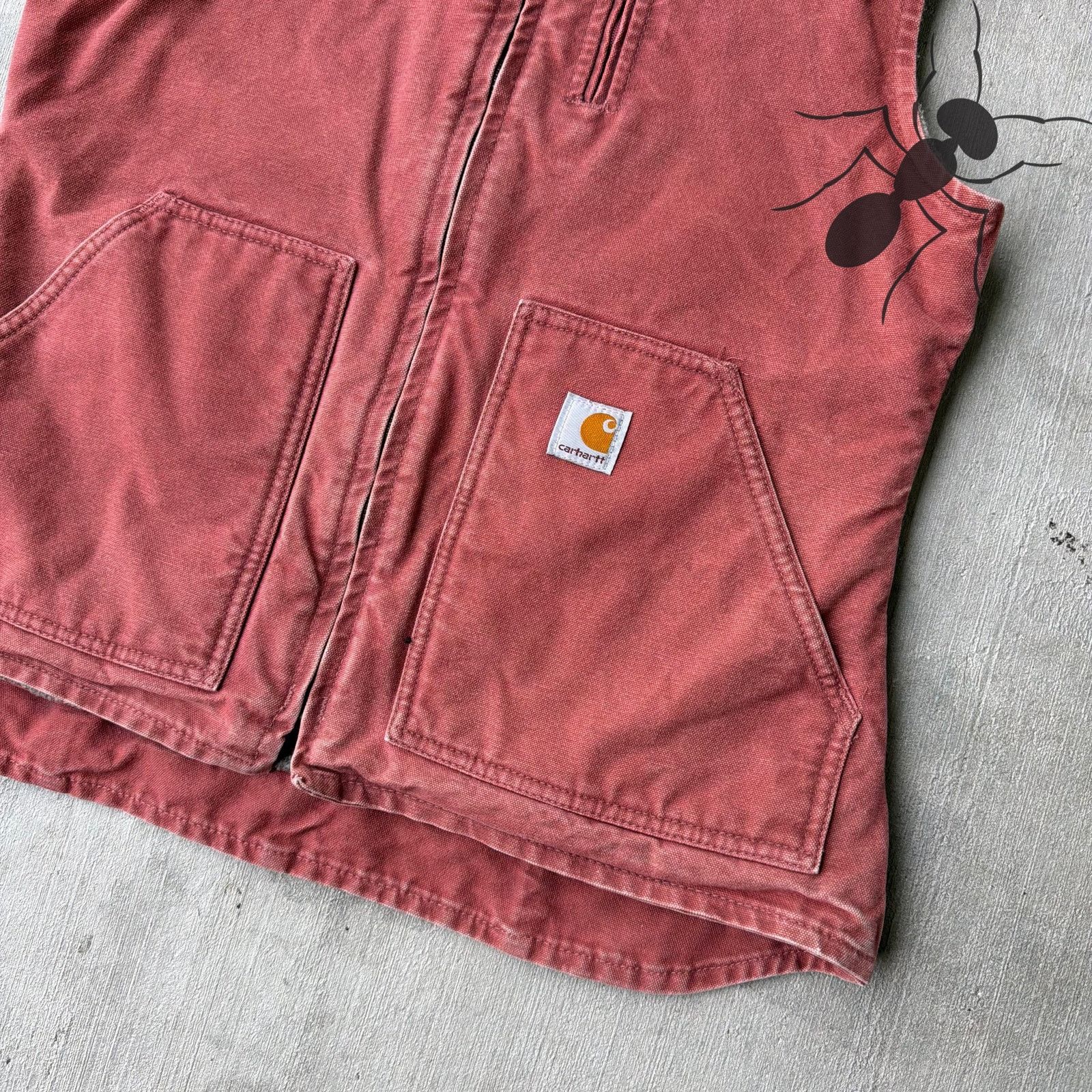 Carhartt × Vintage Carhartt WOMENS WV001 VRS Red work wear vest Size US S / EU 44-46 / 1 - 2 Thumbnail