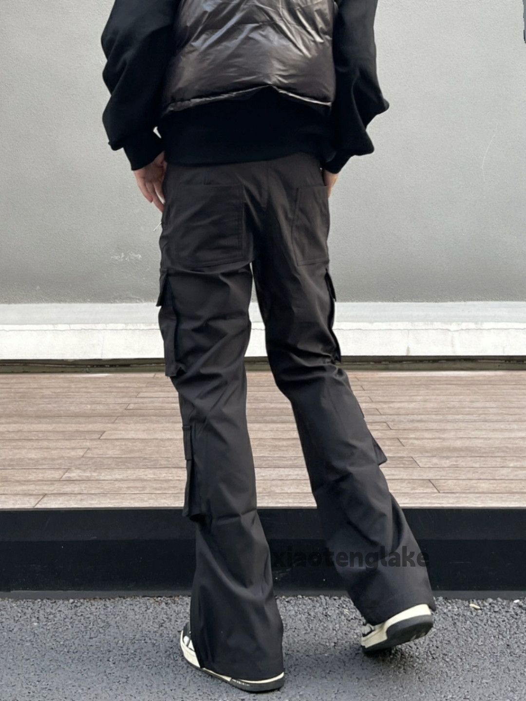 Designer × Japanese Brand × Vintage zipper utility punk grunge bootcut flared cargo pants Size US 32 / EU 48 - 3 Thumbnail
