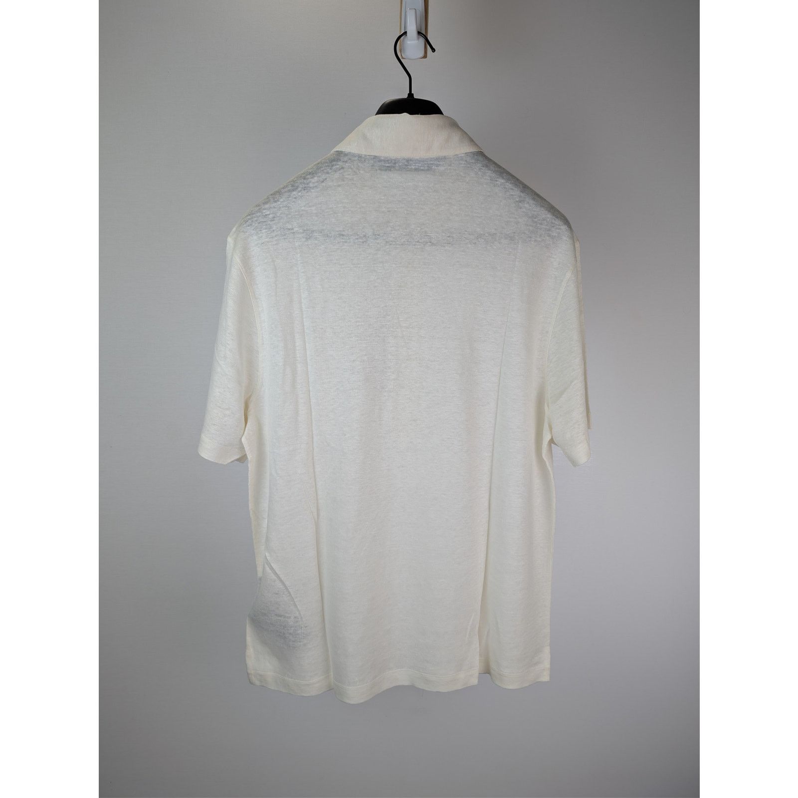 Palm Angels o1rshd1 Classic Logo Linen Polo Shirt in Off-White Size US XL / EU 56 / 4 - 9 Thumbnail
