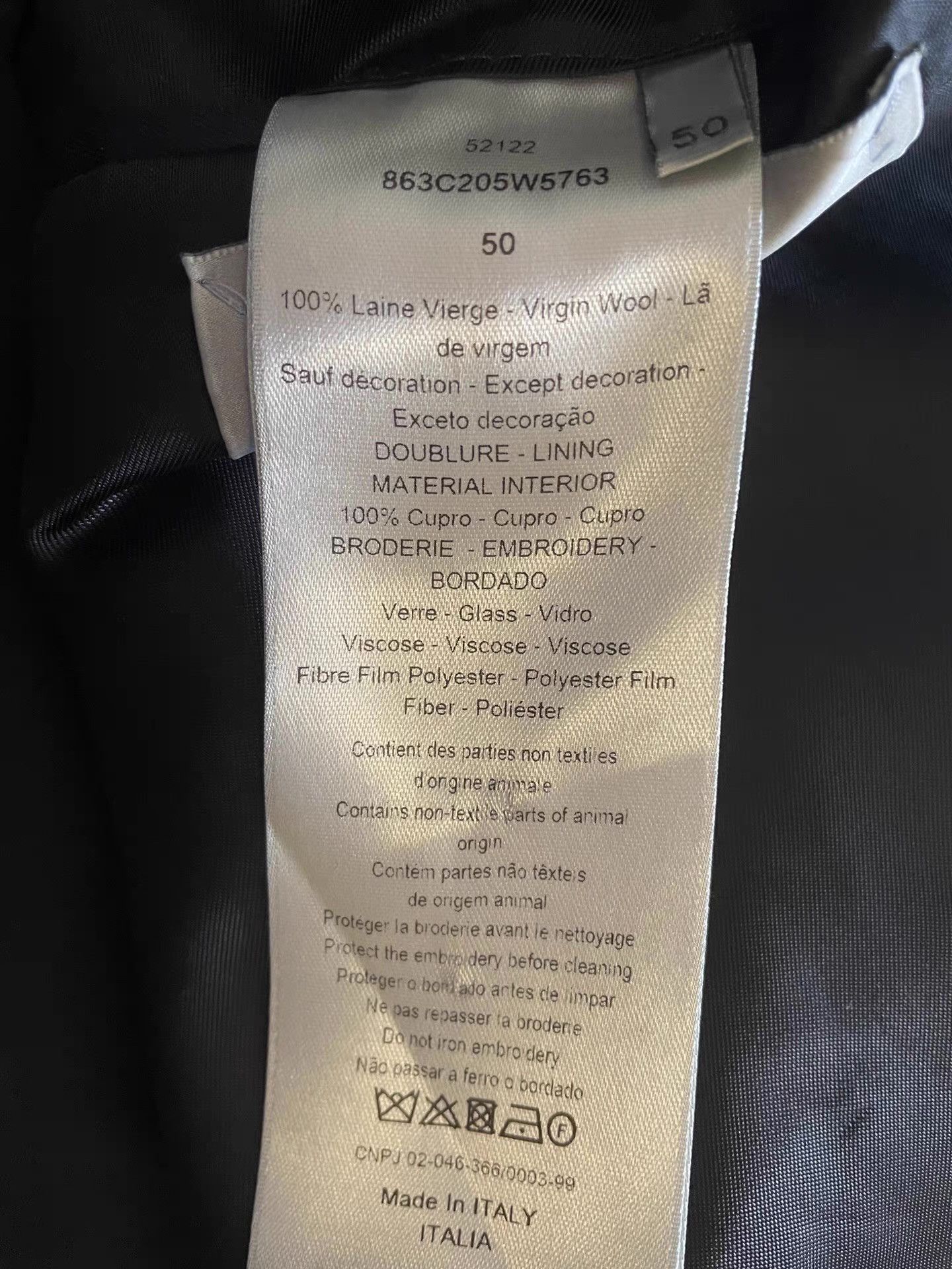 Dior Dior SS18 blazer, Q4 Size 50R - 8 Thumbnail