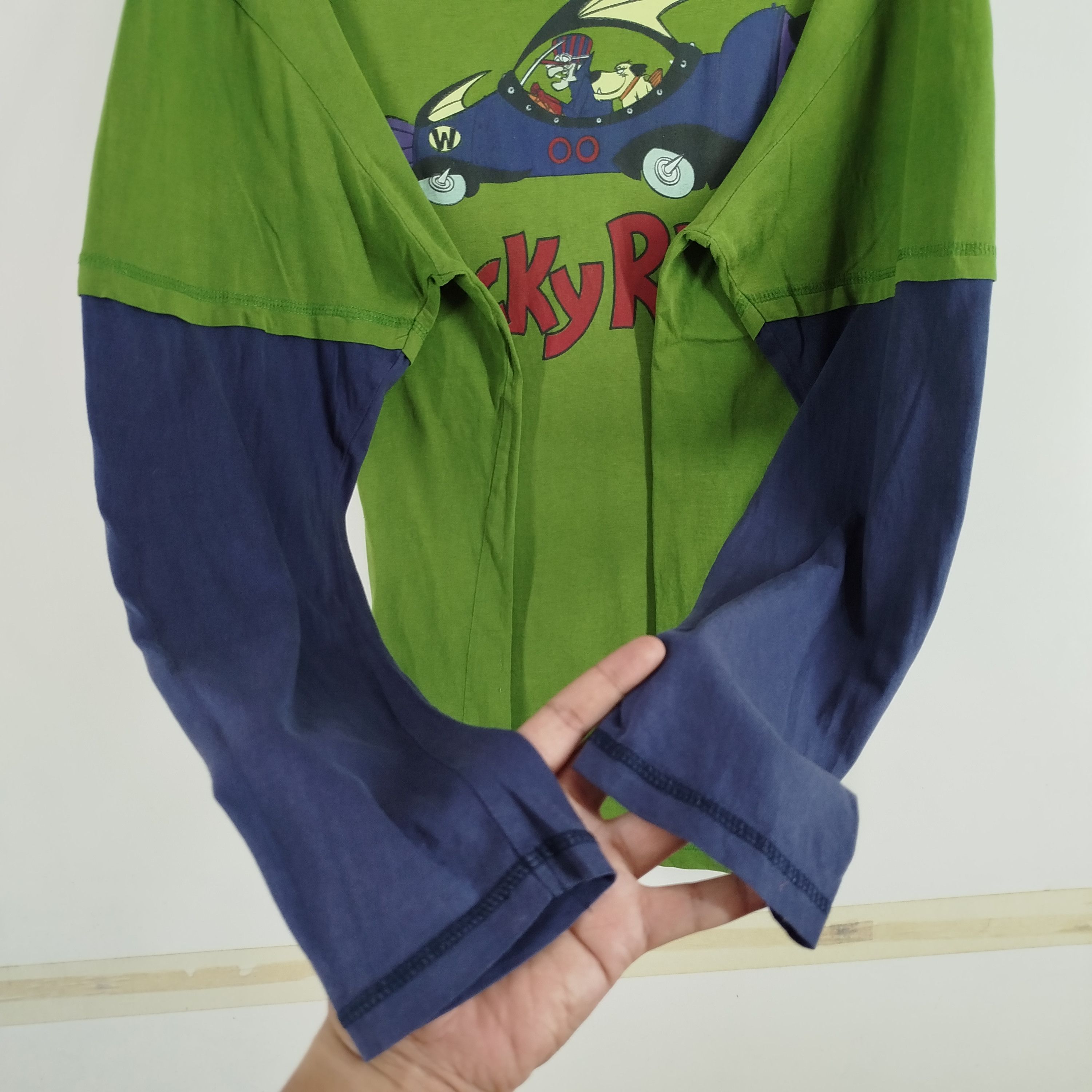 Cartoon Network × Vintage Vintage Wacky Racers Hanna Barbera Double Sleeve Big Print Size US L / EU 52-54 / 3 - 6 Thumbnail