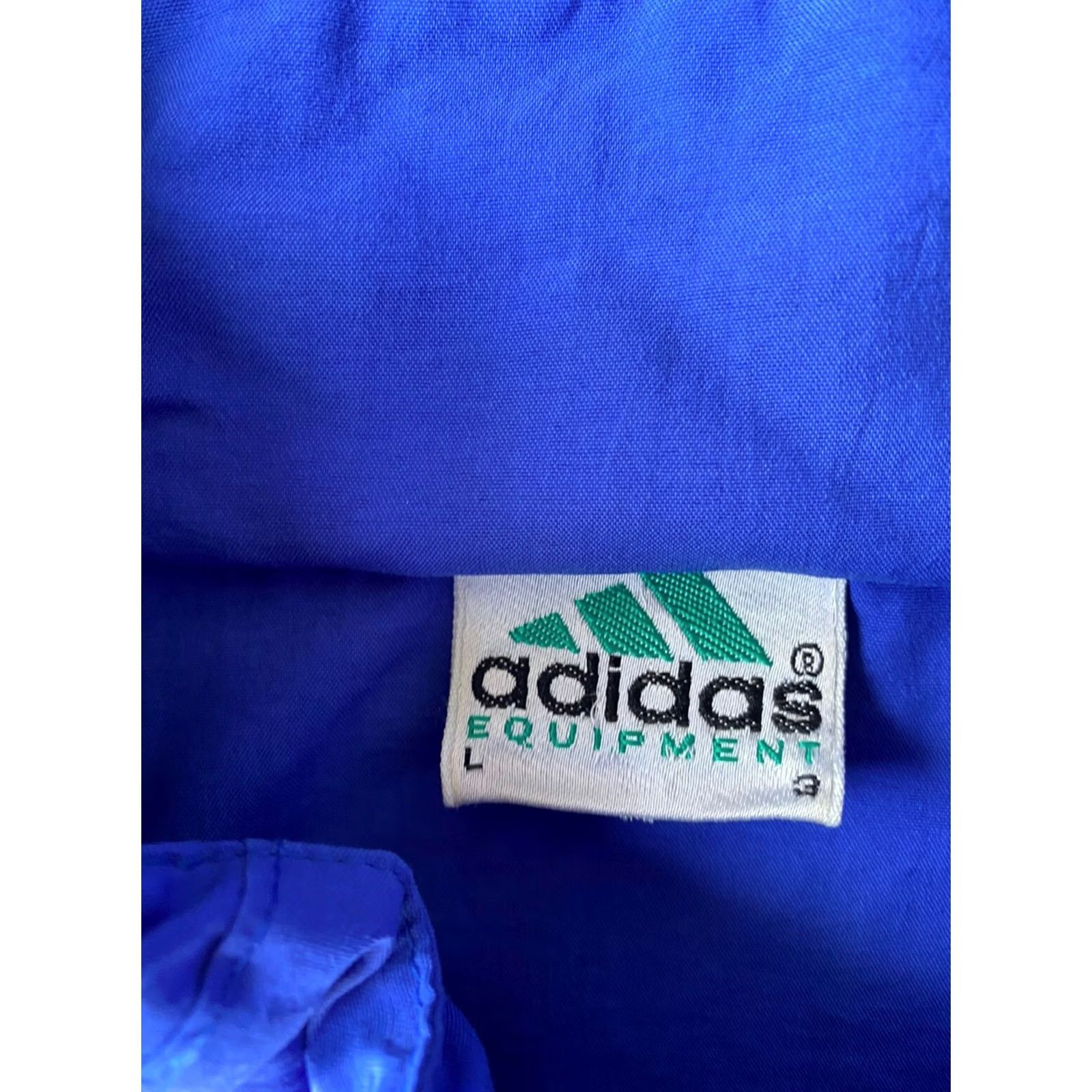 Adidas VINTAGE adidas Equipment Windbreaker Jacket Large Blue Zip Full Zip 90s Mens Regular Size US L / EU 52-54 / 3 - 2 Thumbnail