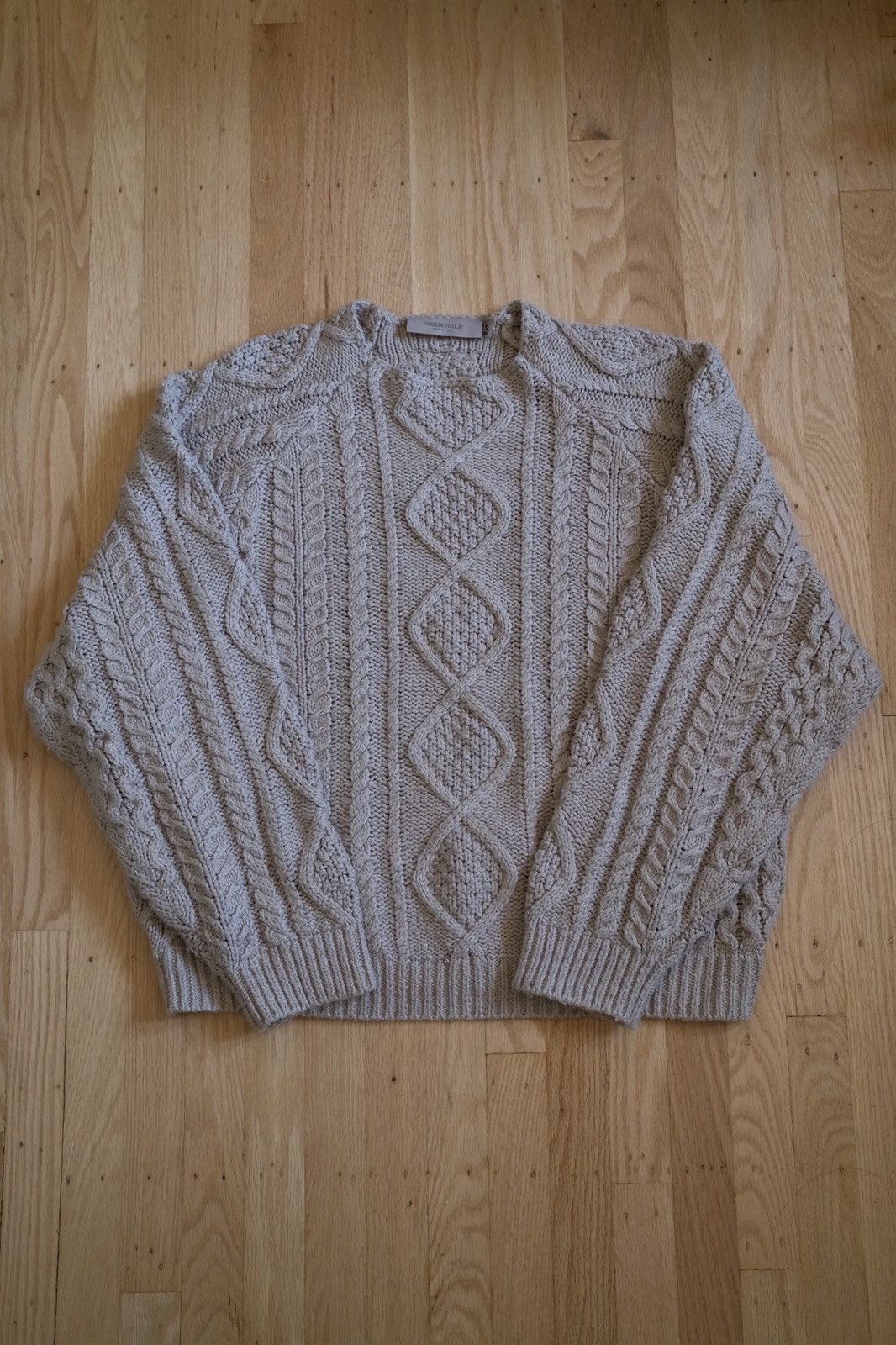 Fear Of God Essentials Cable Knit Sweater | Grailed