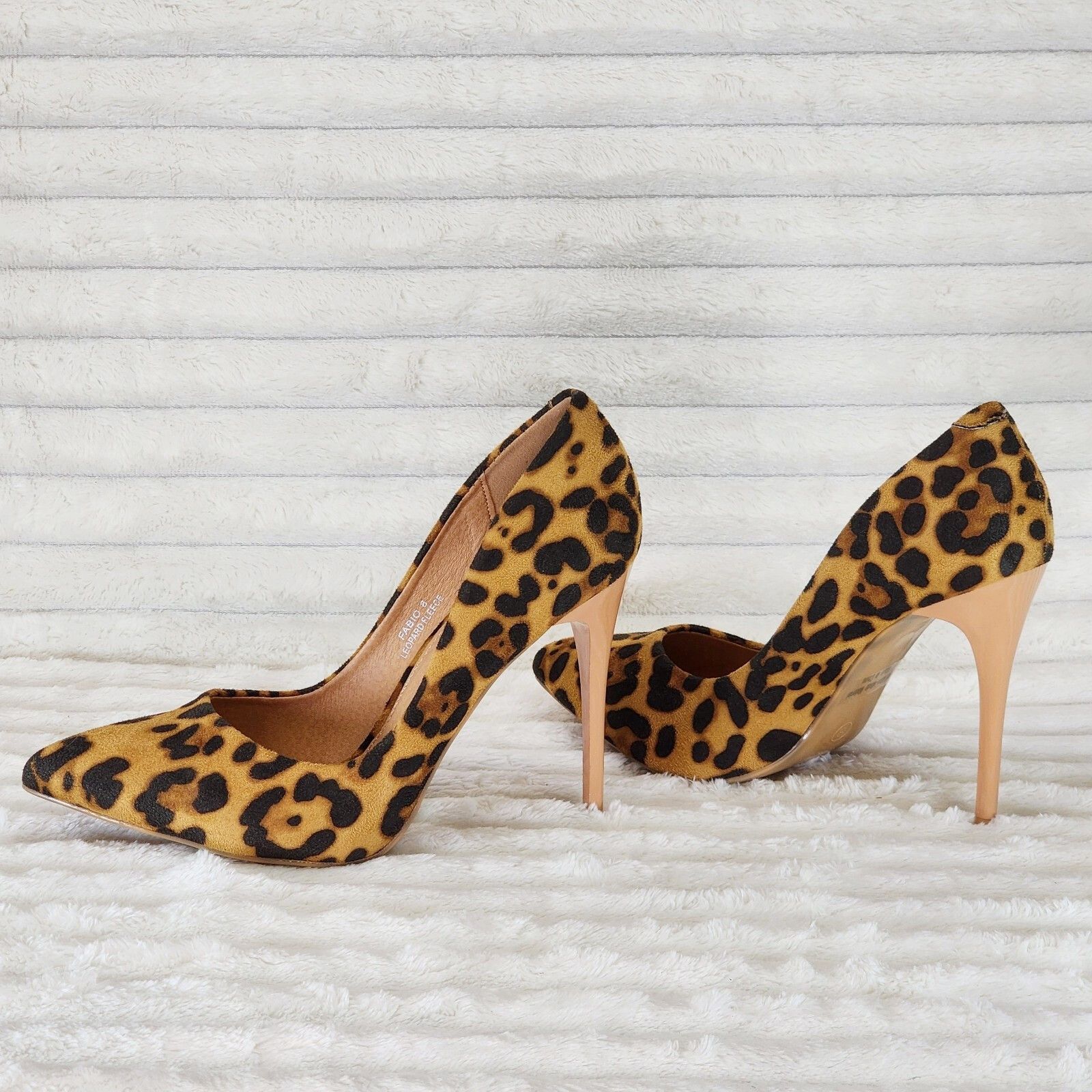 Other Fabio Leopard 4.5" High Heel Shoes Pointy Toe Pumps sizes 8 Size US 9 / IT 39 - 1 Thumbnail
