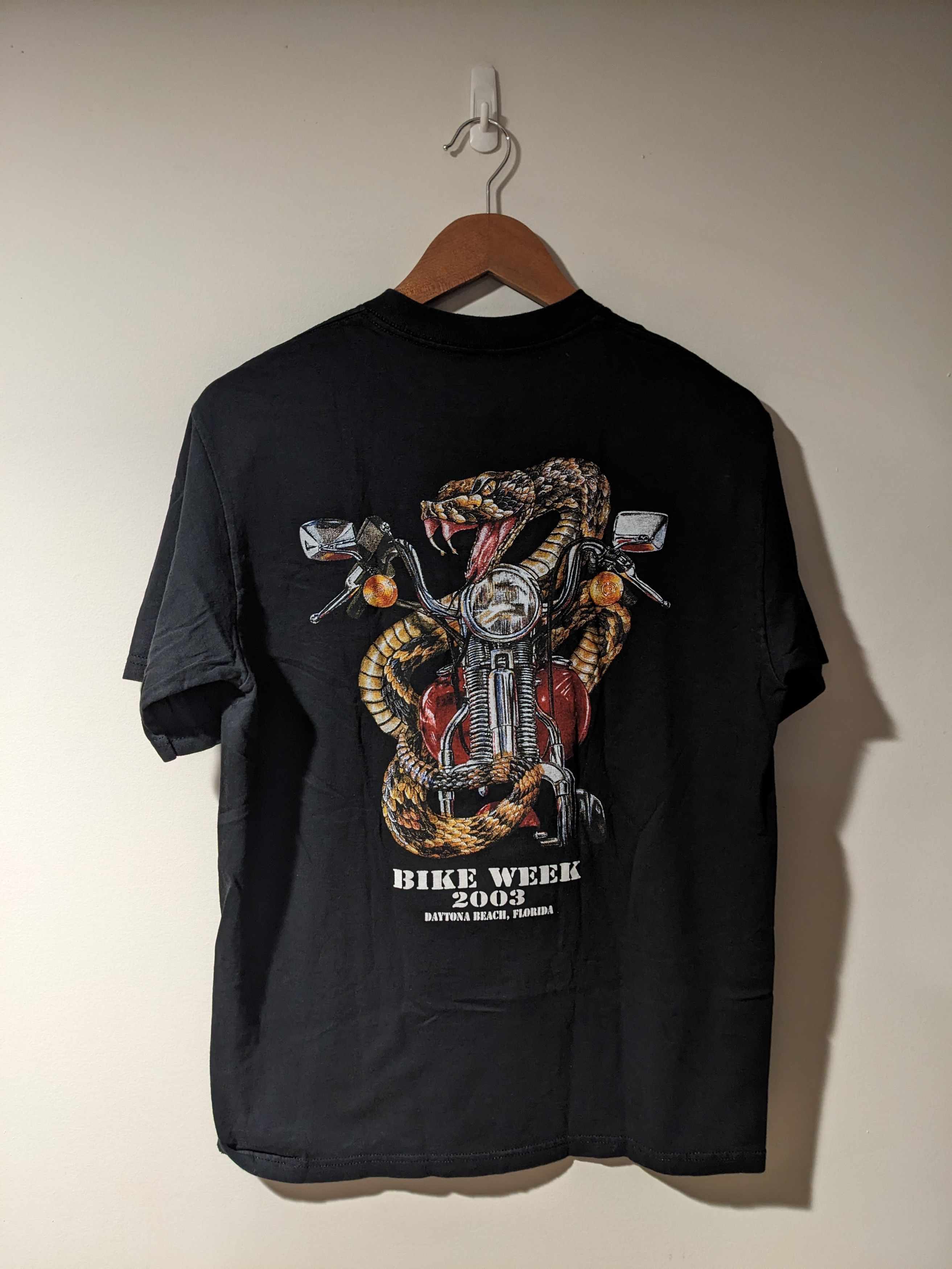 Harley Davidson × Vintage Vintage 2003 Bike Week Snake Motorcycle Daytona T-Shirt Size US M / EU 48-50 / 2 - 1 Thumbnail