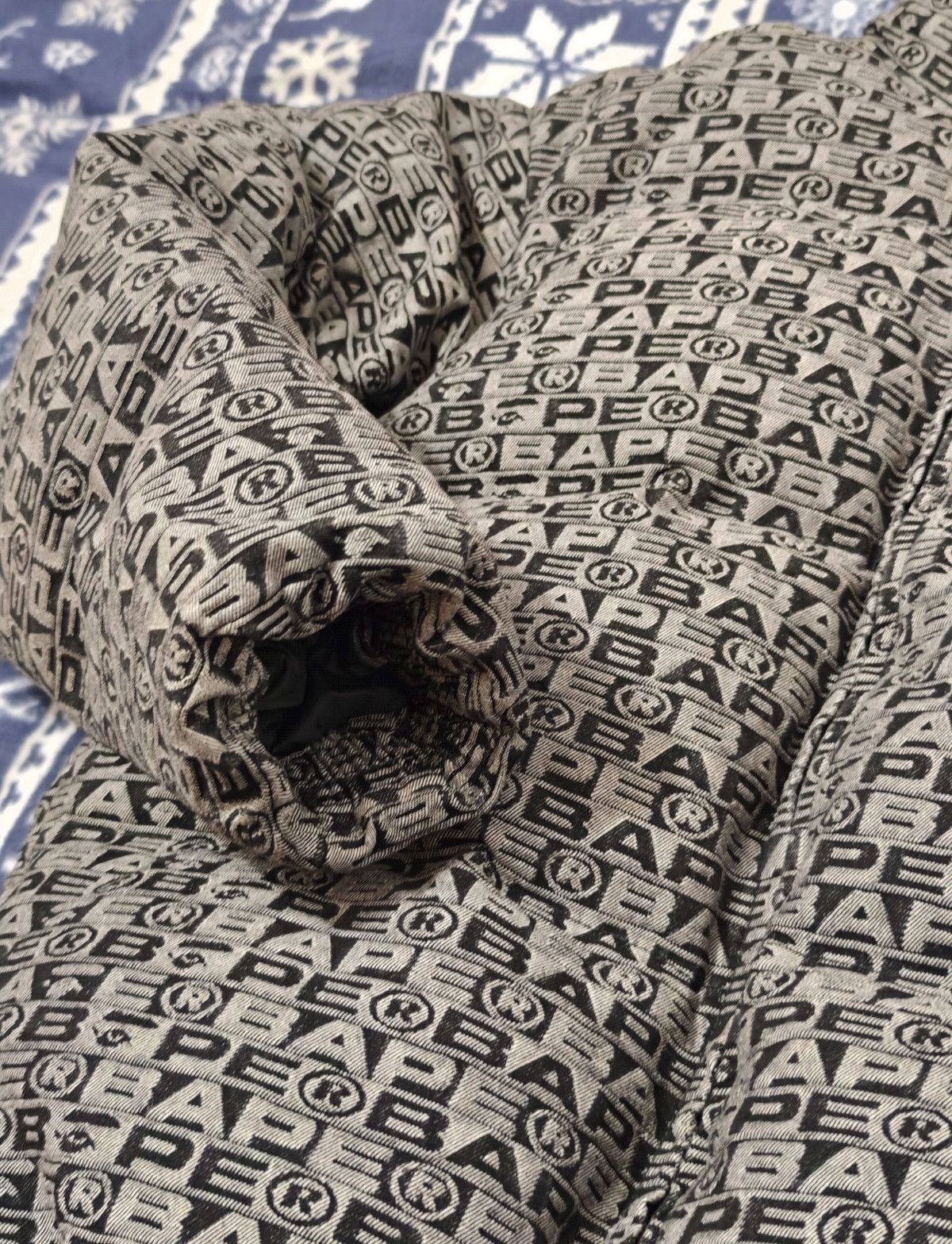 Bape LUX SPORT PATTERN JACQUARD RELAXED FIT 10OZ DENIM DOWNJACKET Size US XL / EU 56 / 4 - 9 Thumbnail