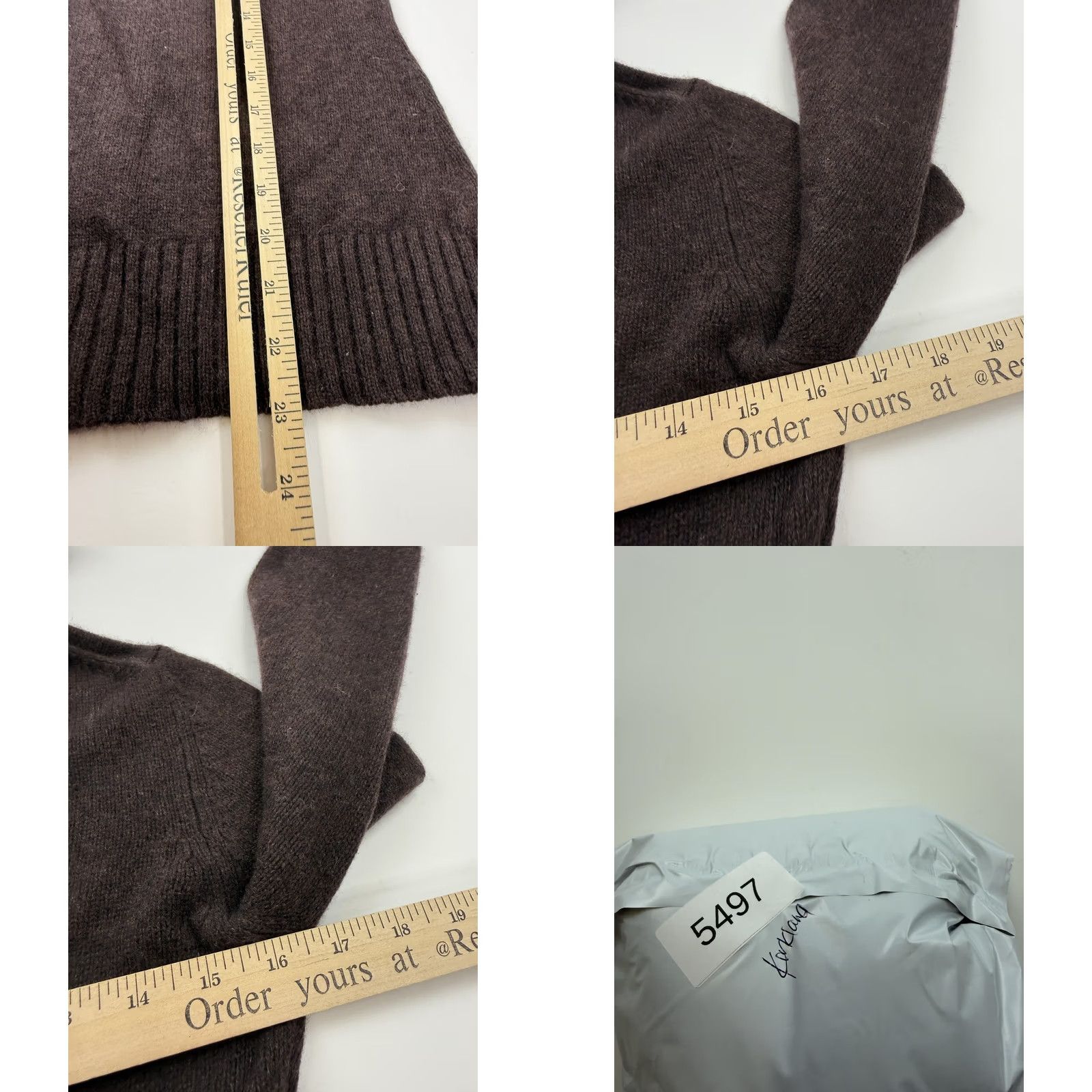 Vintage Kirkland Signature Sweater Womens Small Brown 100% Cashmere Turtleneck Knit Size S / US 4 / IT 40 - 8 Thumbnail