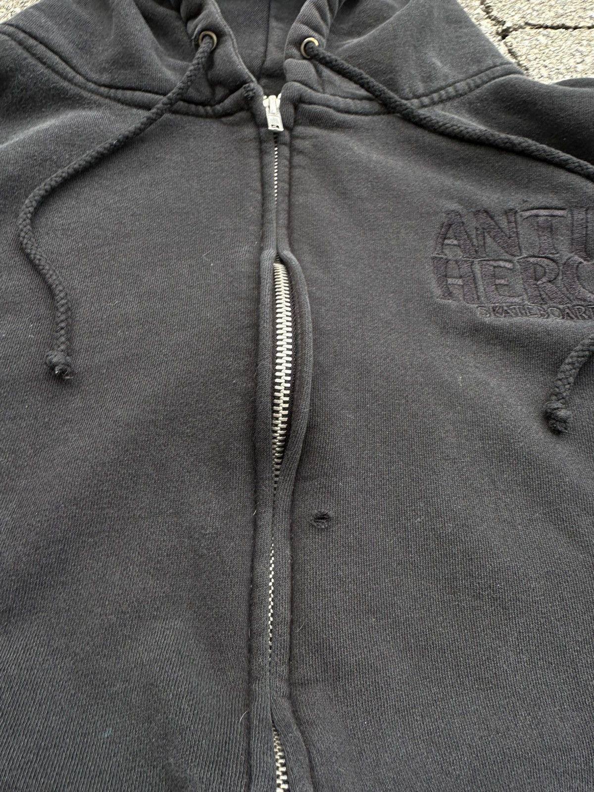 Antihero Vintage Antihero Black Zip up Hoodie Size US L / EU 52-54 / 3 - 2 Thumbnail