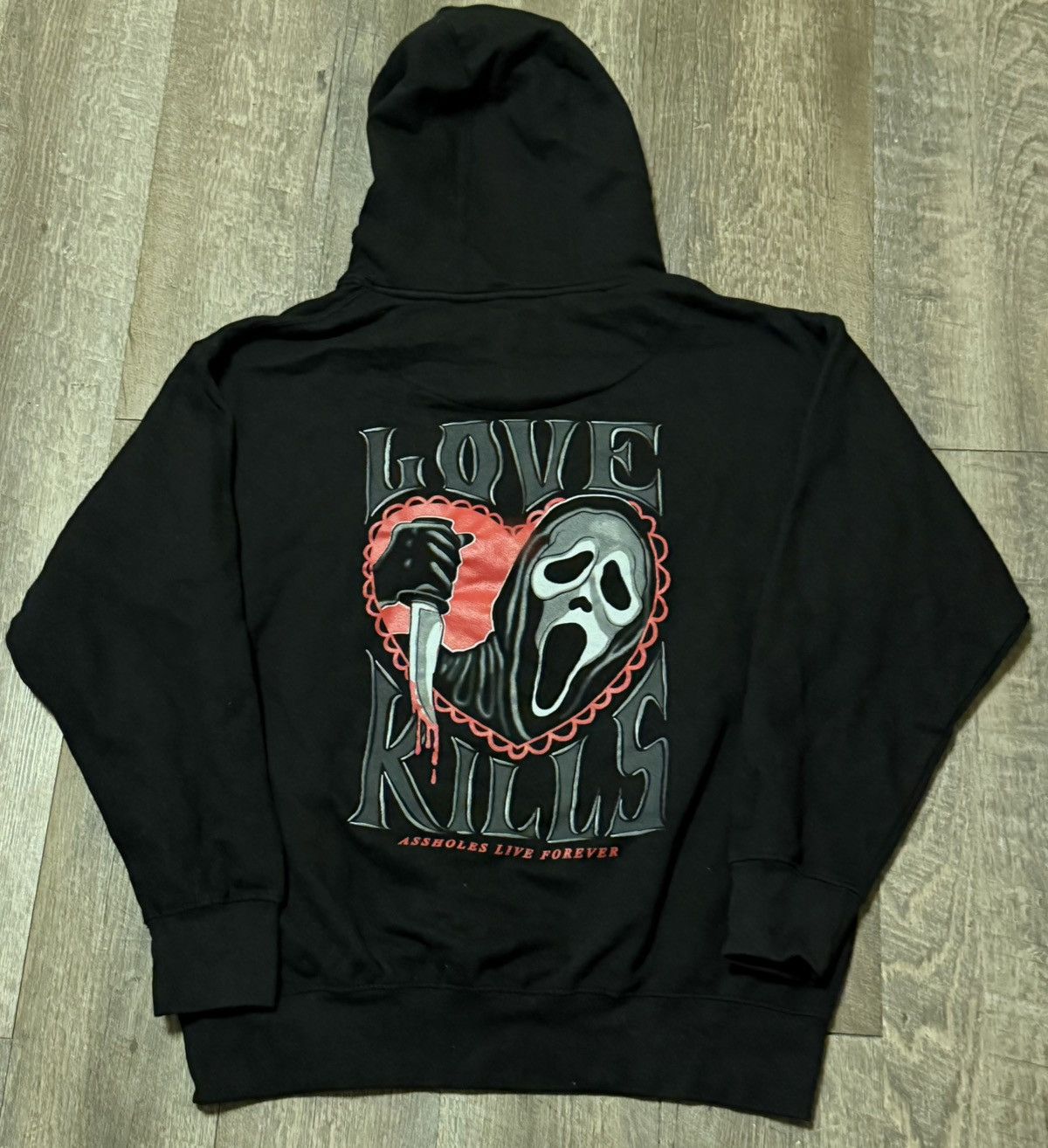 Other A*sholes Live Forever Scream Love Kills Hoodie size Medium Size US M / EU 48-50 / 2 - 1 Thumbnail