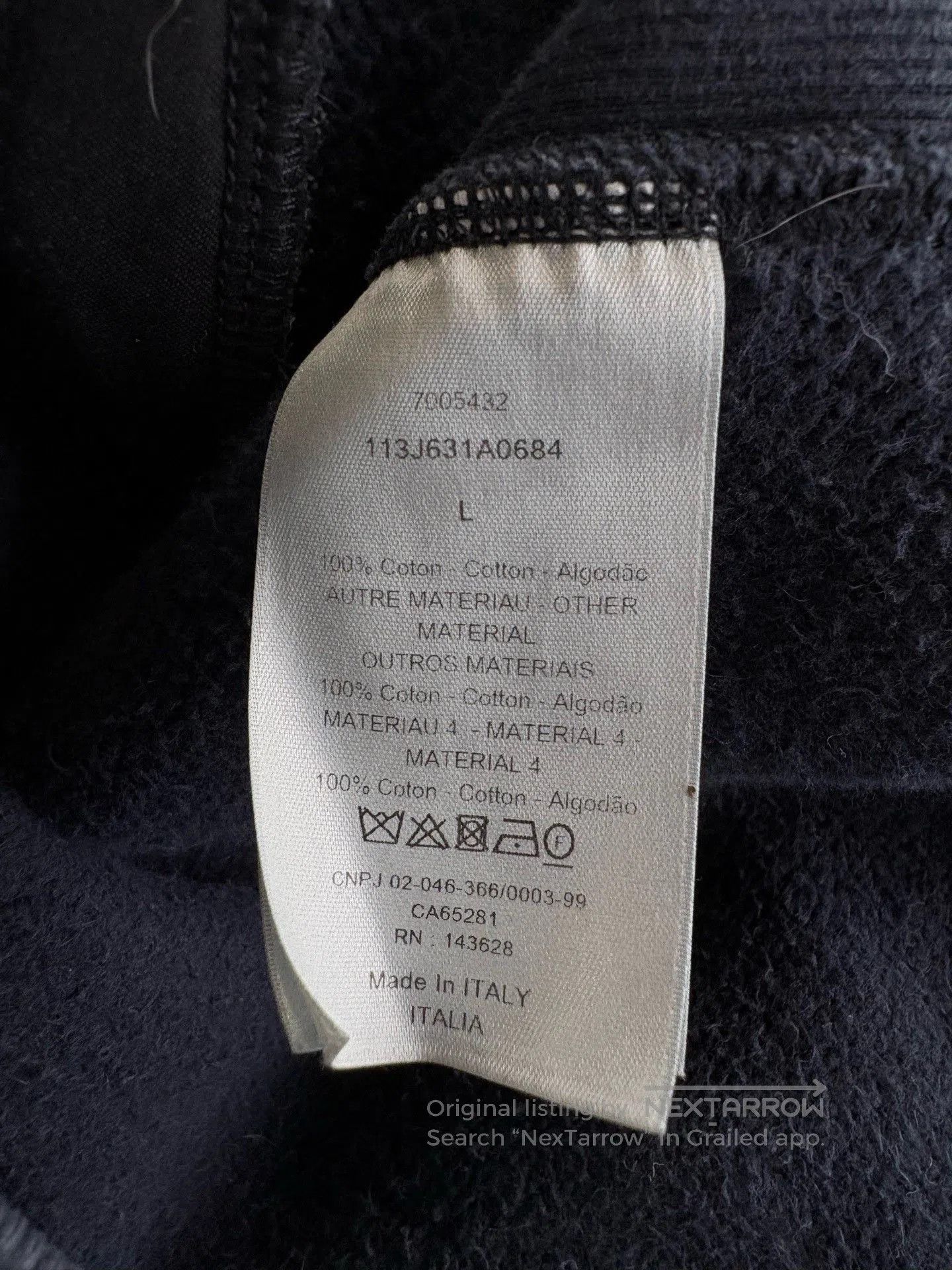 Dior Dior Monogram Logo Terry Hoodie. Size US L / EU 52-54 / 3 - 4 Thumbnail