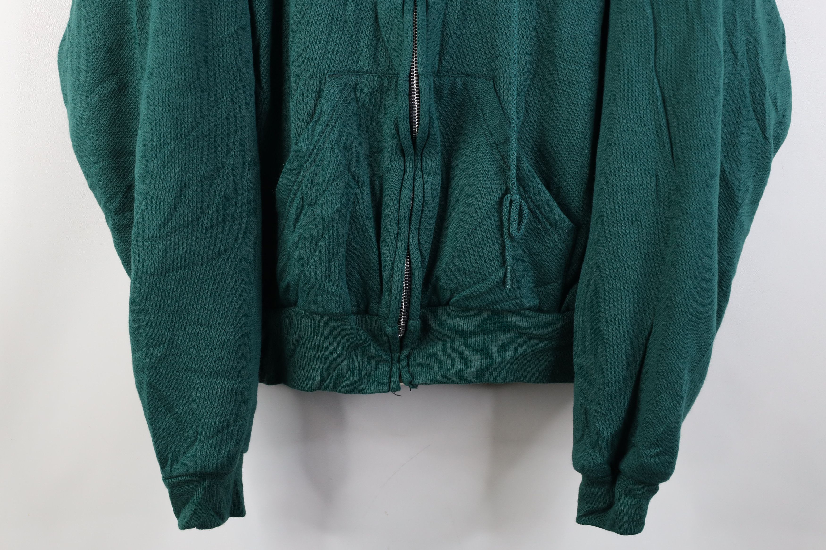 Vintage Vintage 90s Seeds Thermal Lined Full Zip Hoodie Green USA Size US XL / EU 56 / 4 - 3 Thumbnail