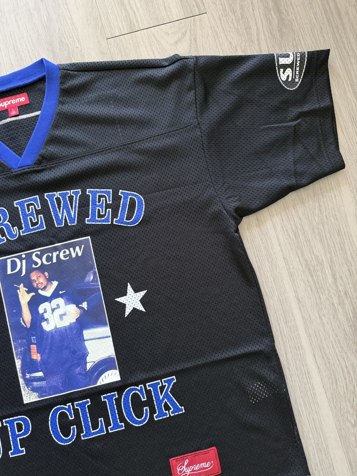 Supreme Supreme Dj Screw Jersey Black Size US L / EU 52-54 / 3 - 3 Thumbnail