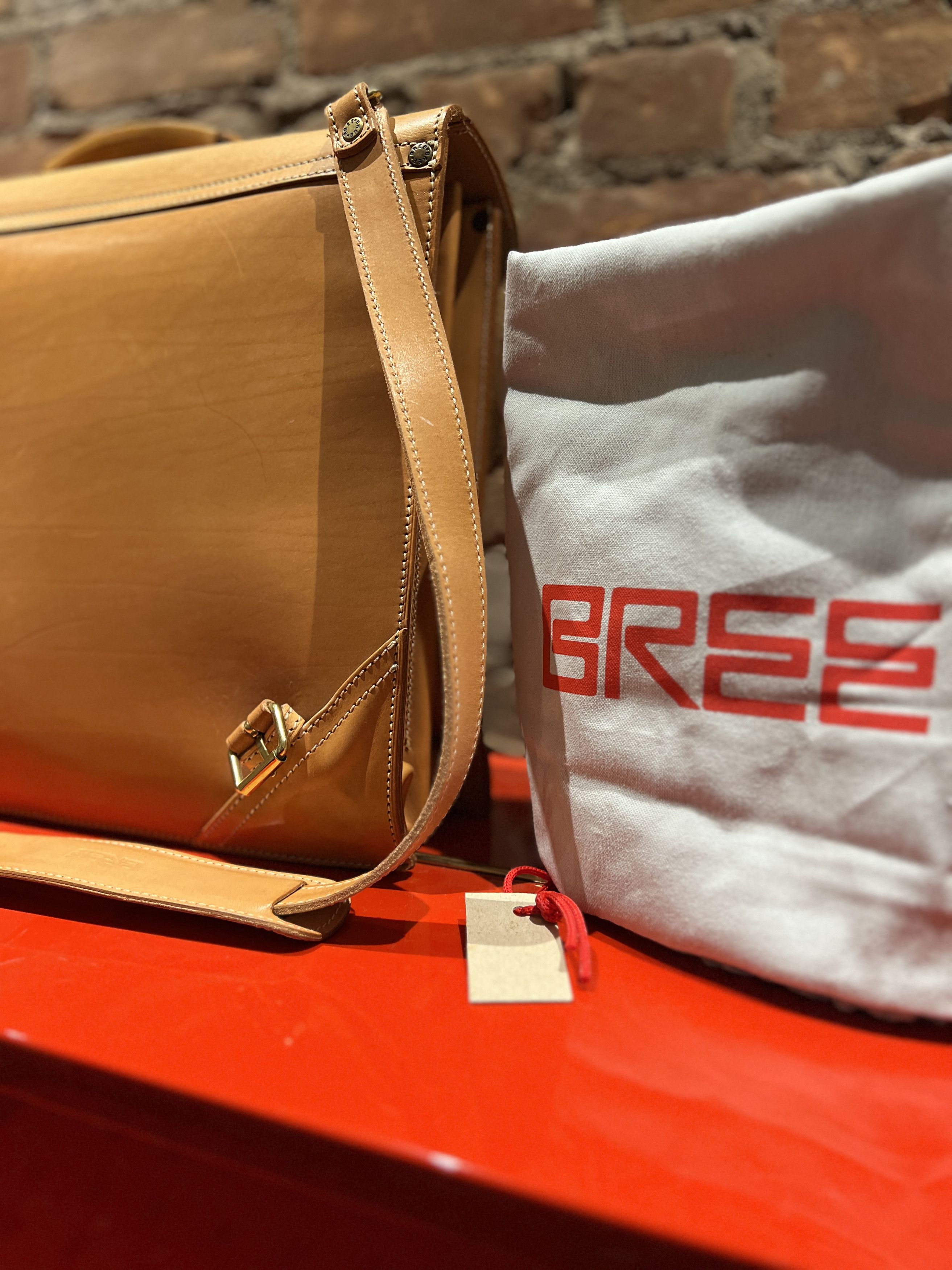 BREE BREE Natur Collection Leather Briefcase – Vegetable Tanned Size ONE SIZE - 3 Thumbnail