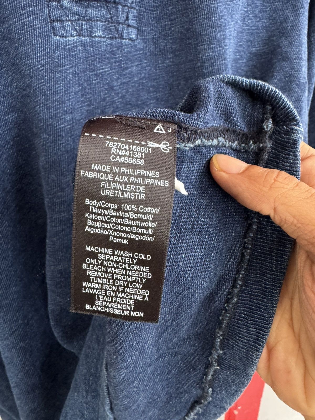 RRL Ralph Lauren RRL By Ralph Lauren Polo Denim LS Tee Size US L / EU 52-54 / 3 - 4 Thumbnail