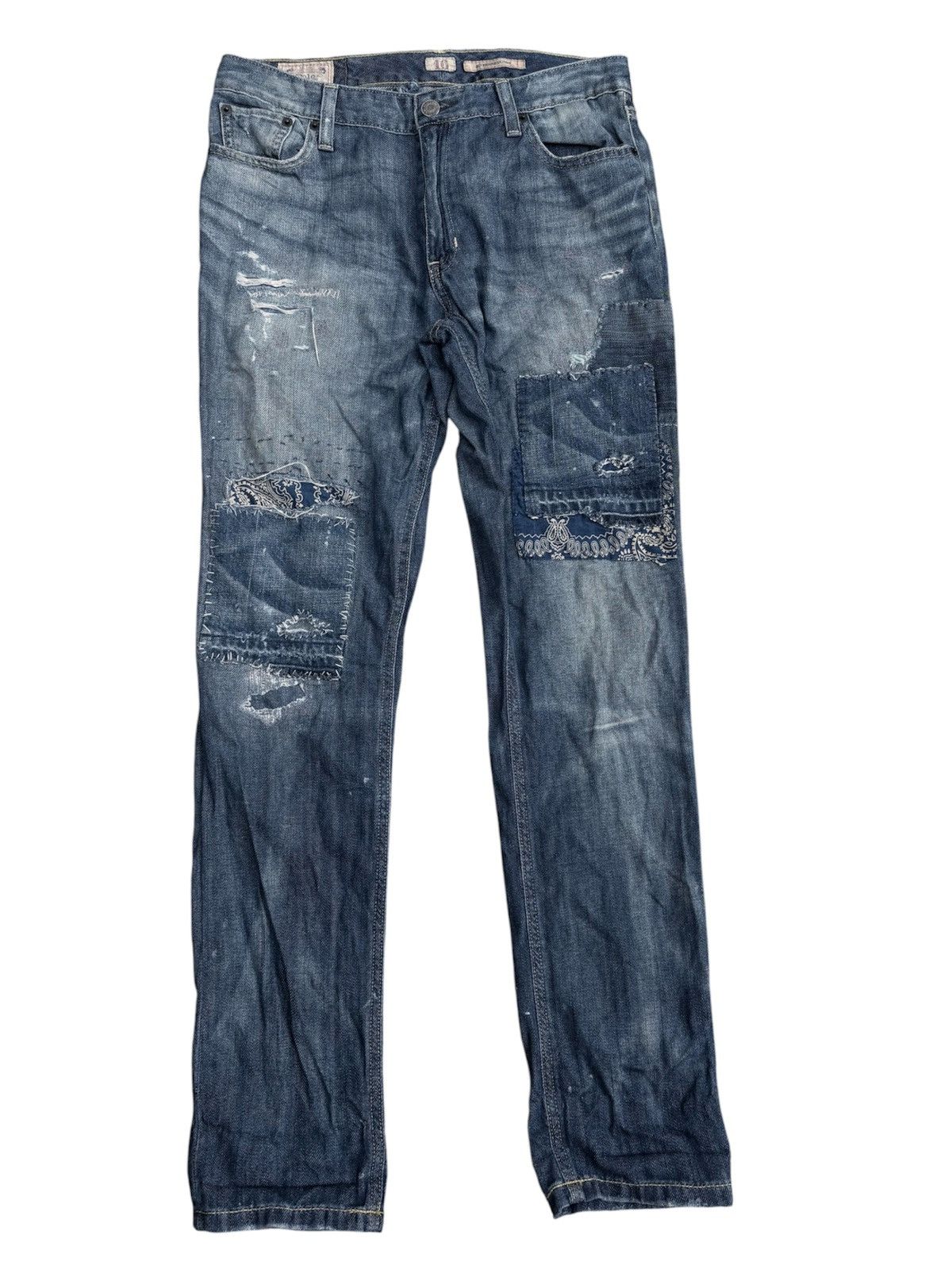 RRL Ralph Lauren Polo Ralph Lauren Patchwork Denim Pants Size US 28 / EU 44 - 1 Thumbnail