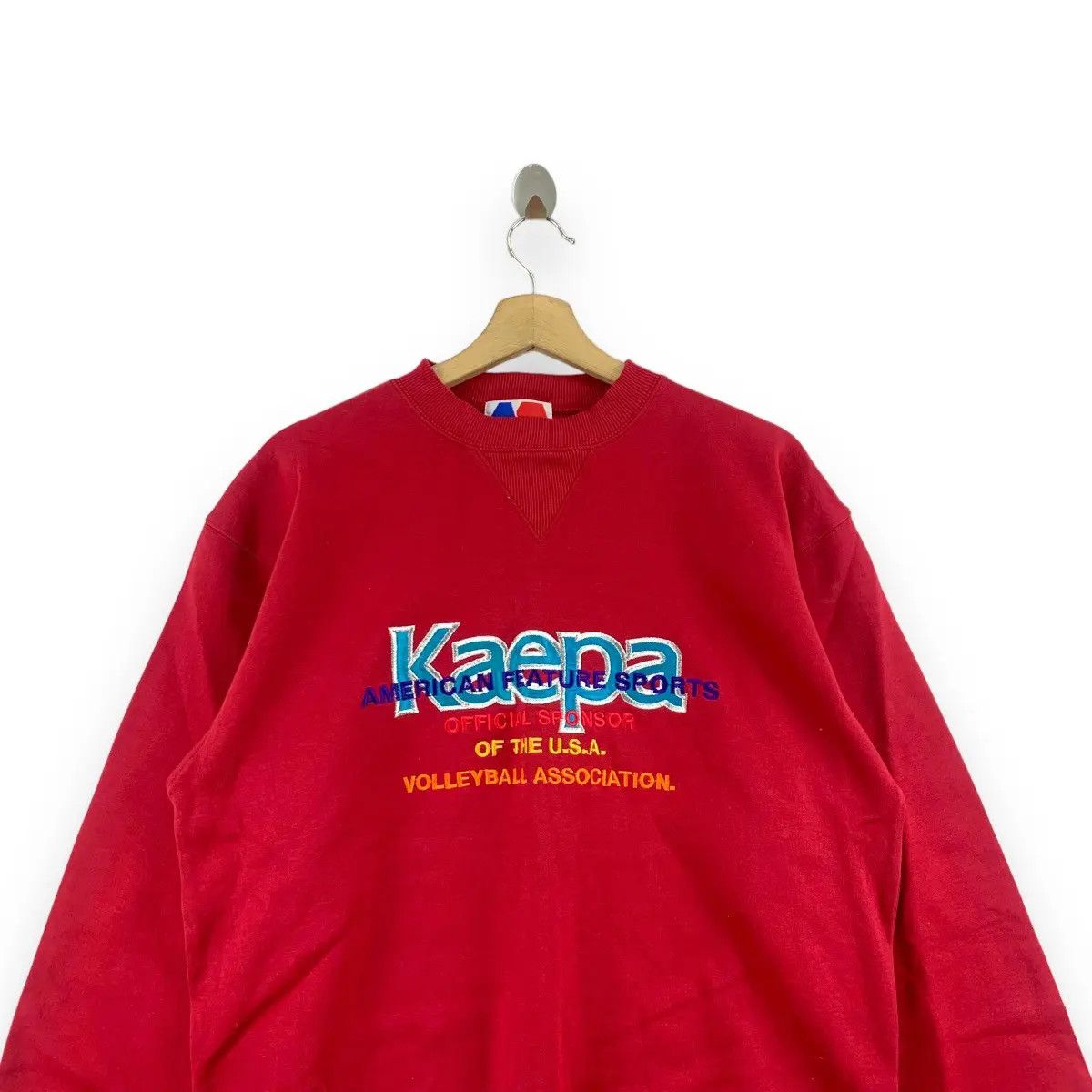 Vintage Vintage KAEPA USA VOLLEYBALL Embroidered Sweatshirt Size L / US 10 / IT 46 - 3 Thumbnail