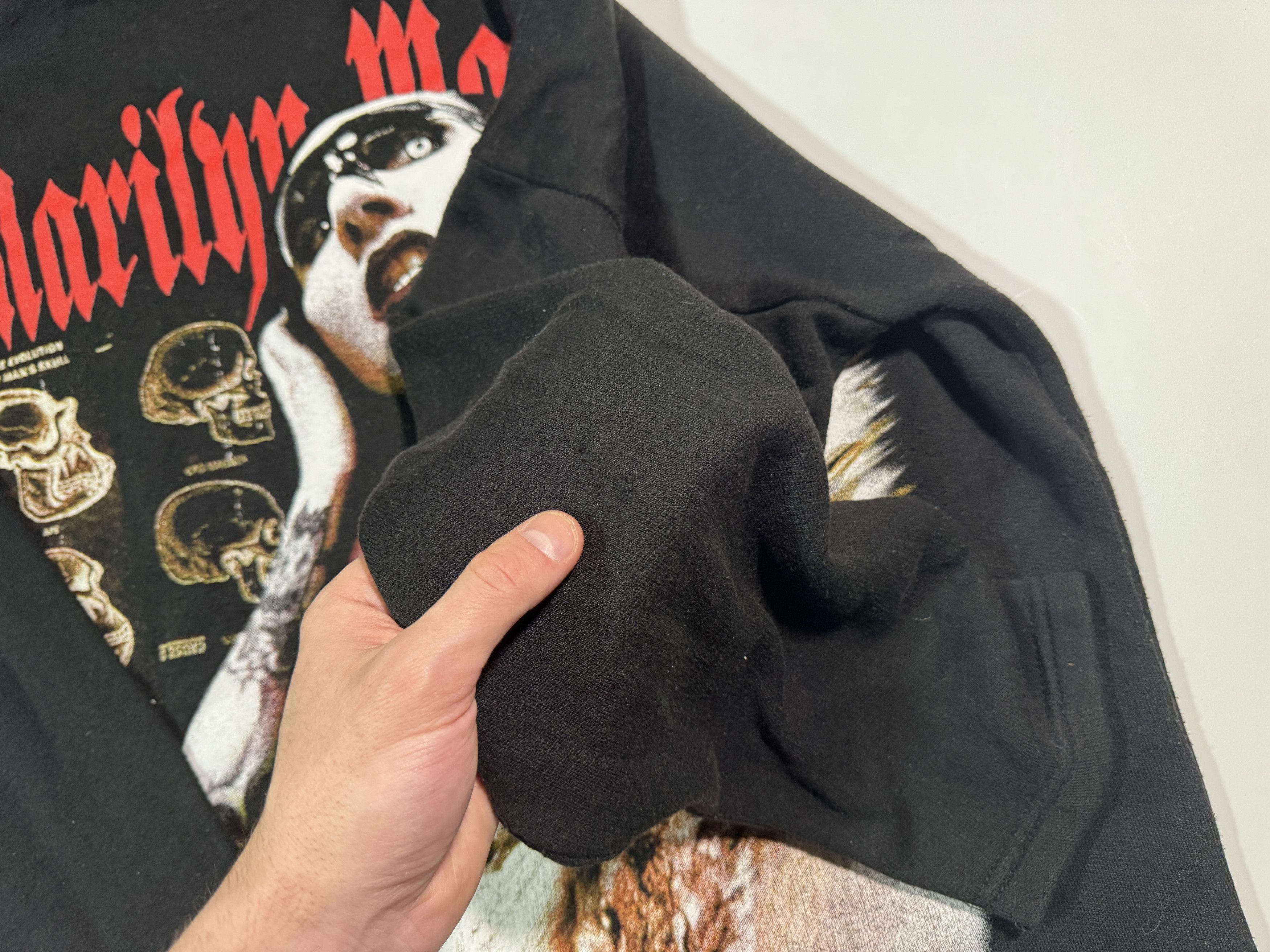 Marilyn Manson Vintage Merilyn Manson Hoodie Gothic Industrial Rock Metal Size US XL / EU 56 / 4 - 5 Thumbnail