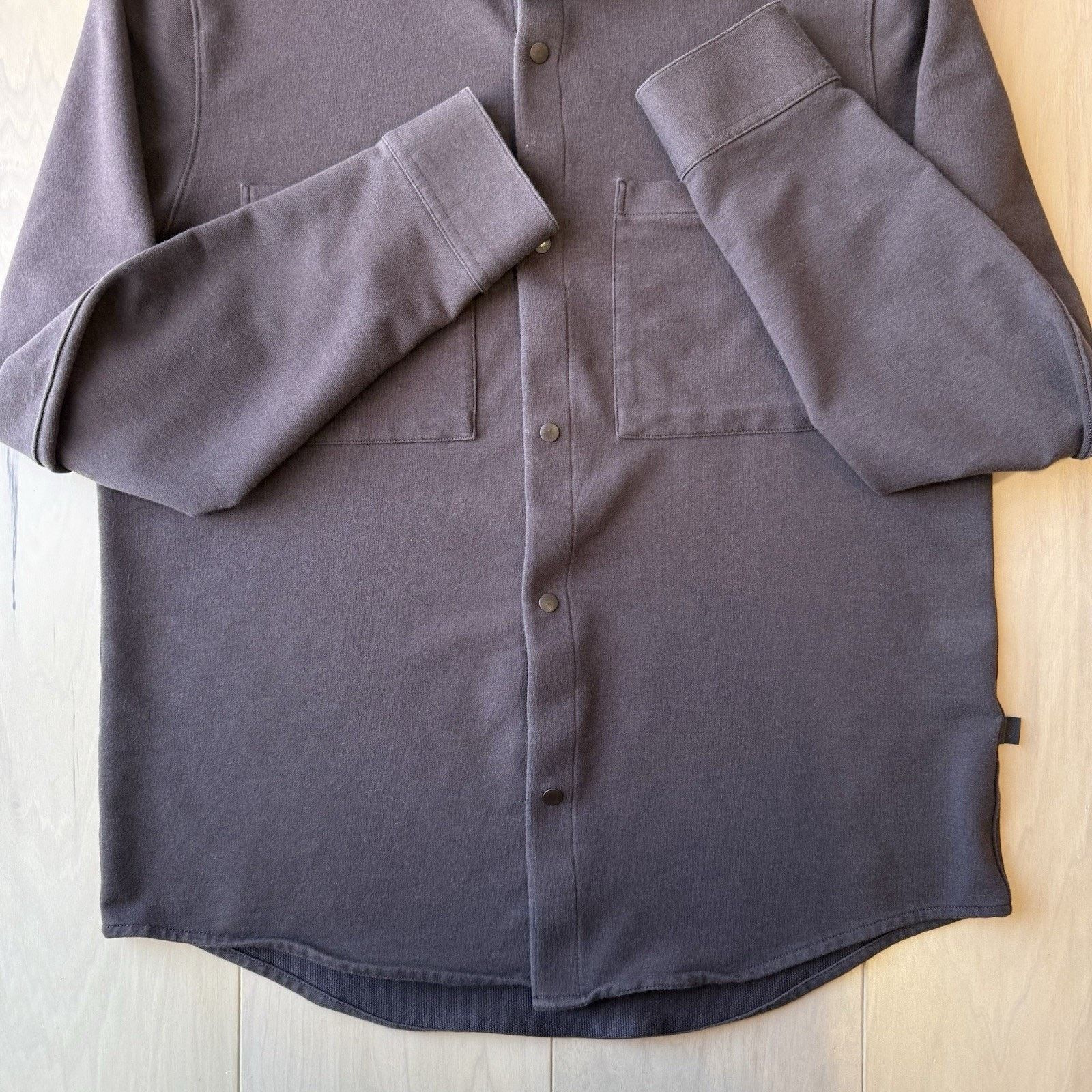 Lululemon Lululemon Stretch French Terry Snap Button Overshirt Medium Size US M / EU 48-50 / 2 - 5 Thumbnail