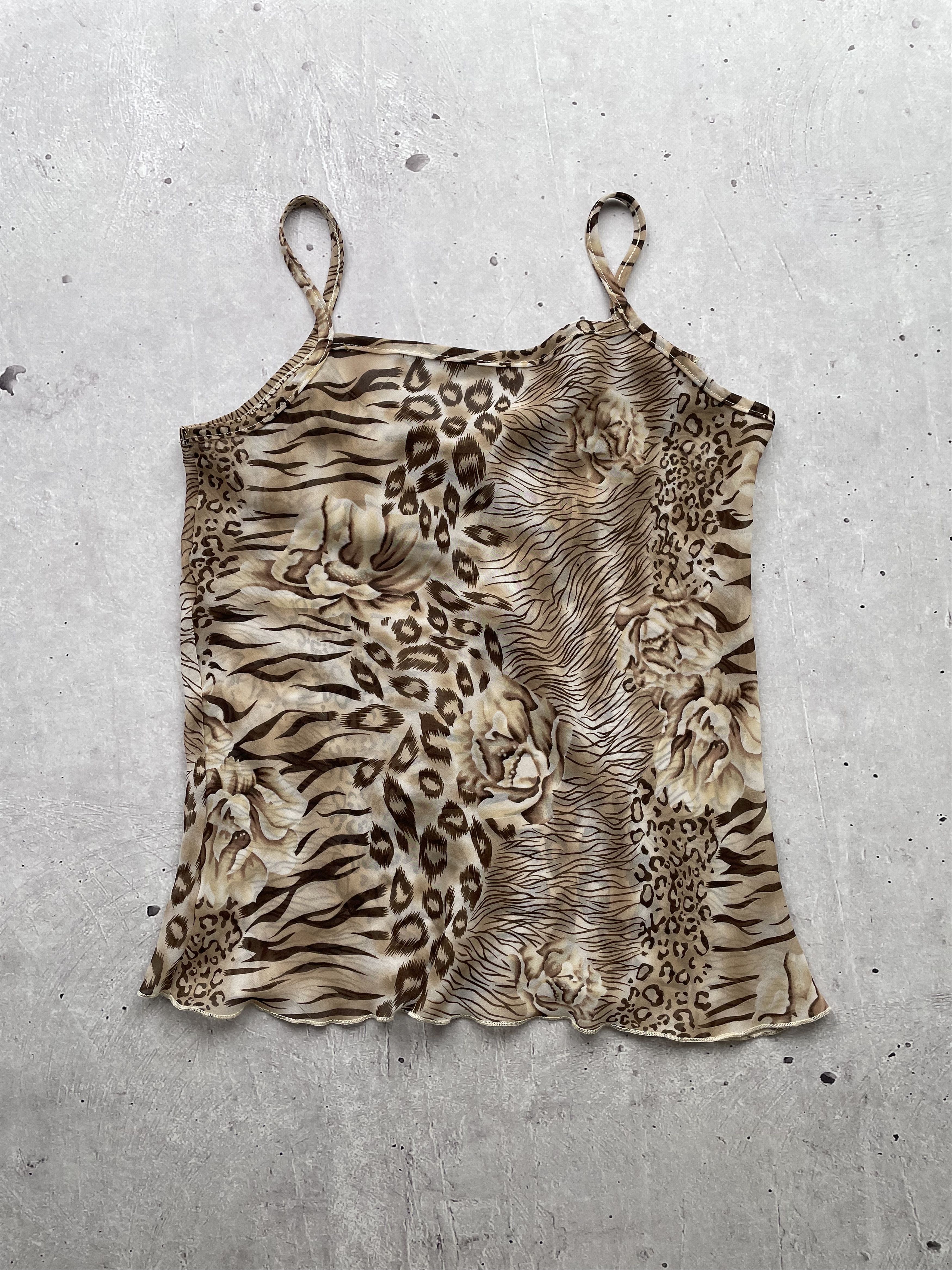 Japanese Brand × Vintage Vintage Mesh Tiger Top Size S / US 4 / IT 40 - 4 Thumbnail