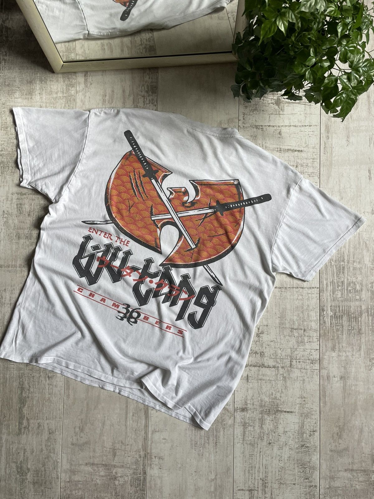 Rap Tees × Vintage × Wu-Tang Clan Wu-Tang Clan Rap 36 Chambers T-Shirt Vintage Big Logo Size US M / EU 48-50 / 2 - 3 Thumbnail