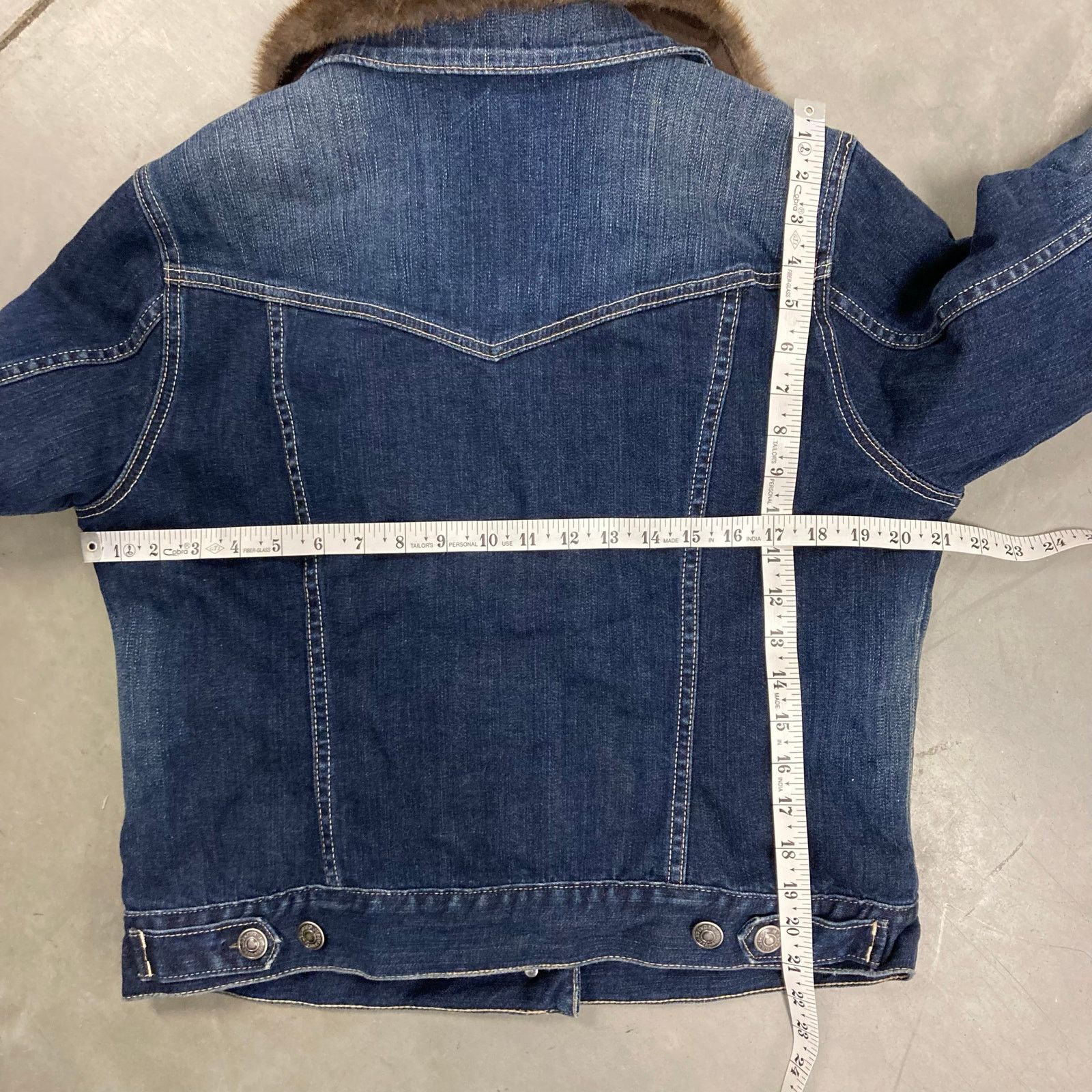Gap × Vintage vintage fur collar gap denim Jacket Size US S / EU 44-46 / 1 - 4 Thumbnail