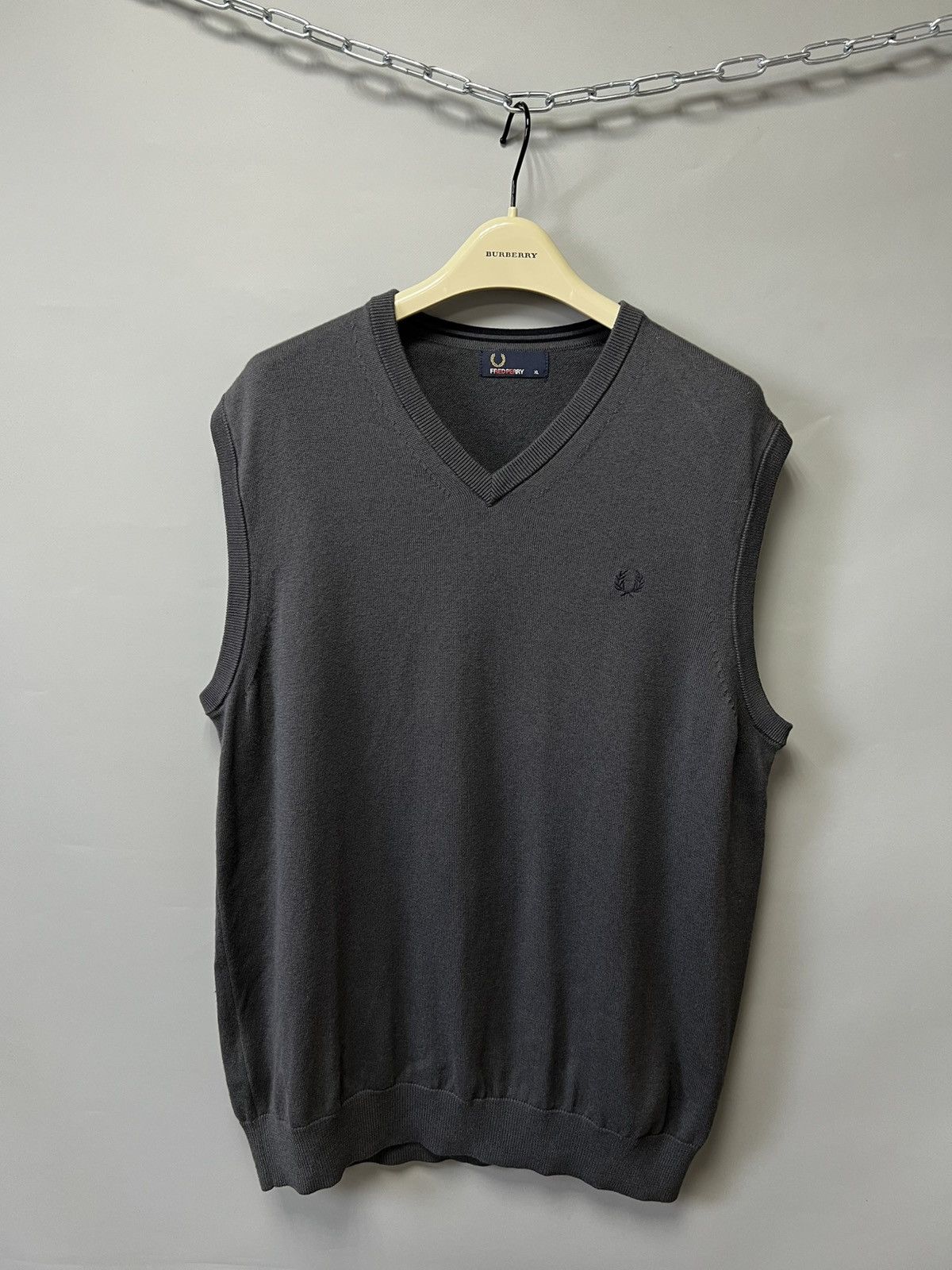 Fred Perry Fred Perry Merino Wool Vest y2k Size US XL / EU 56 / 4 - 1 Thumbnail