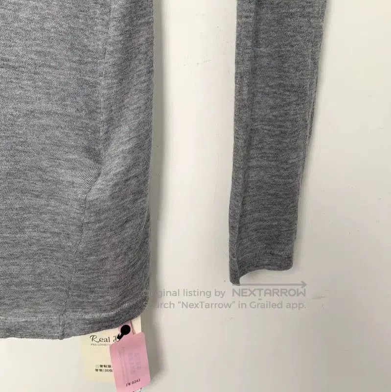 Balmain Balmain Grey Wool T-Shirt for Women . Size XS / US 0-2 / IT 36-38 - 4 Thumbnail