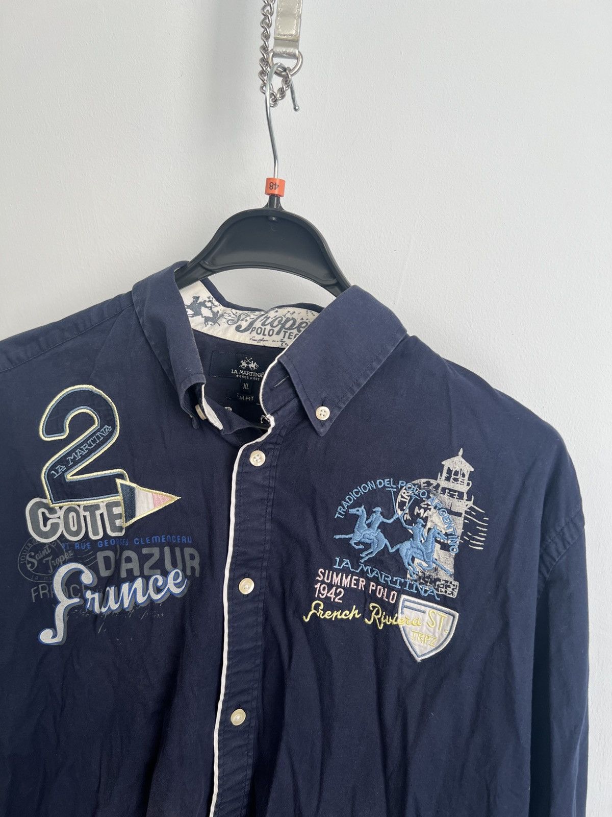 La Martina La Martina Shirt Long Sleeve Polo Cup Y2K Size M Size US XL / EU 56 / 4 - 4 Thumbnail