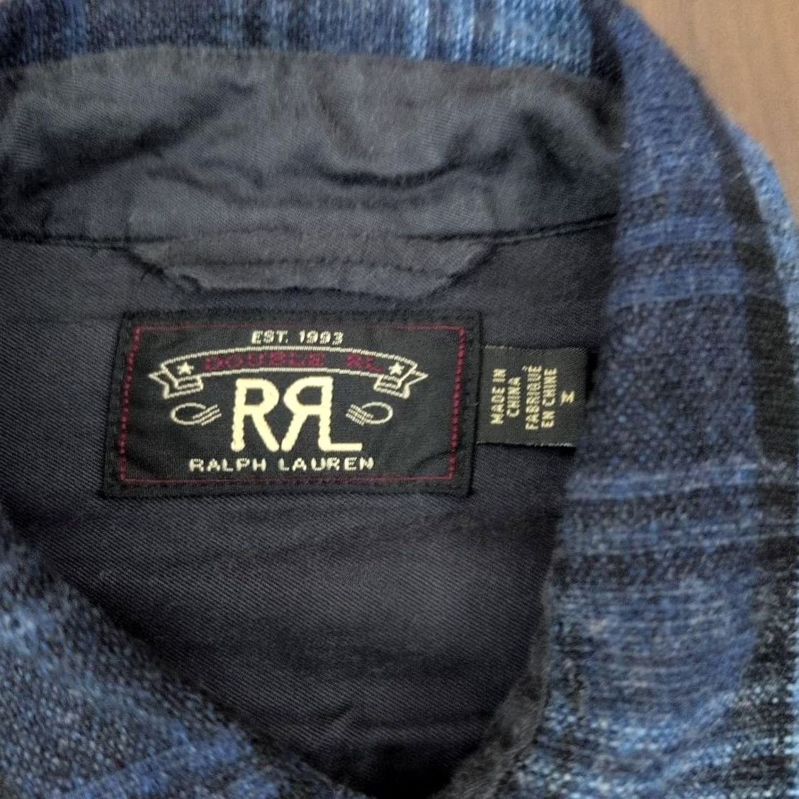 Ralph Lauren RRL RALPH LAUREN Men's Mackinaw Cruiser Check Jacket M Navy Blue Casual Wool Mid-Length Size US M / EU 48-50 / 2 - 6 Thumbnail