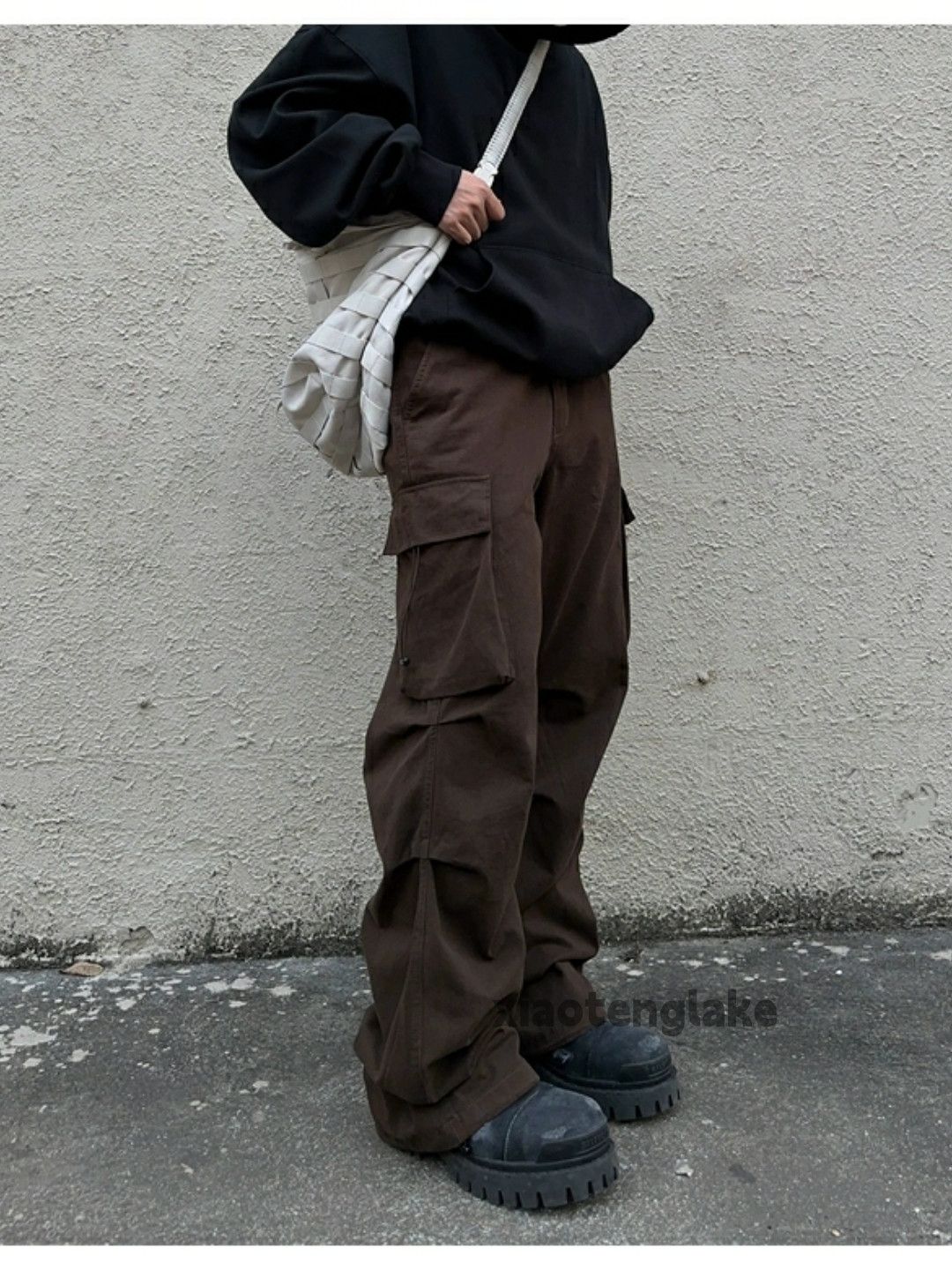 Designer × Japanese Brand × Vintage washed faded utility loose baggy pleated cargo pants Size US 30 / EU 46 - 3 Thumbnail