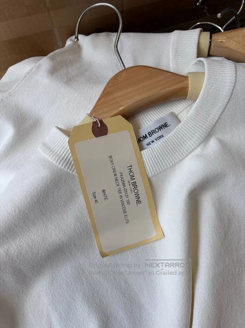 Thom Browne Thom Browne White Short Sleeve Size XS / US 0-2 / IT 36-38 - 6 Thumbnail