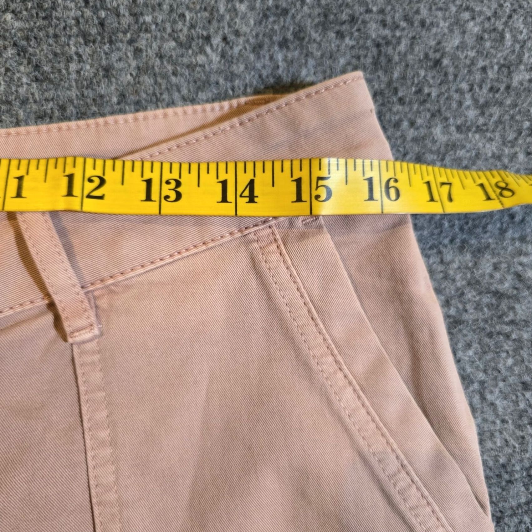 J. Jill J. Jill Pants Women 12P Pink Cargo Tapered Cropped Flap Pockets Casual Knit Cotton Spandex Size 34" / US 12 / IT 48 - 5 Thumbnail