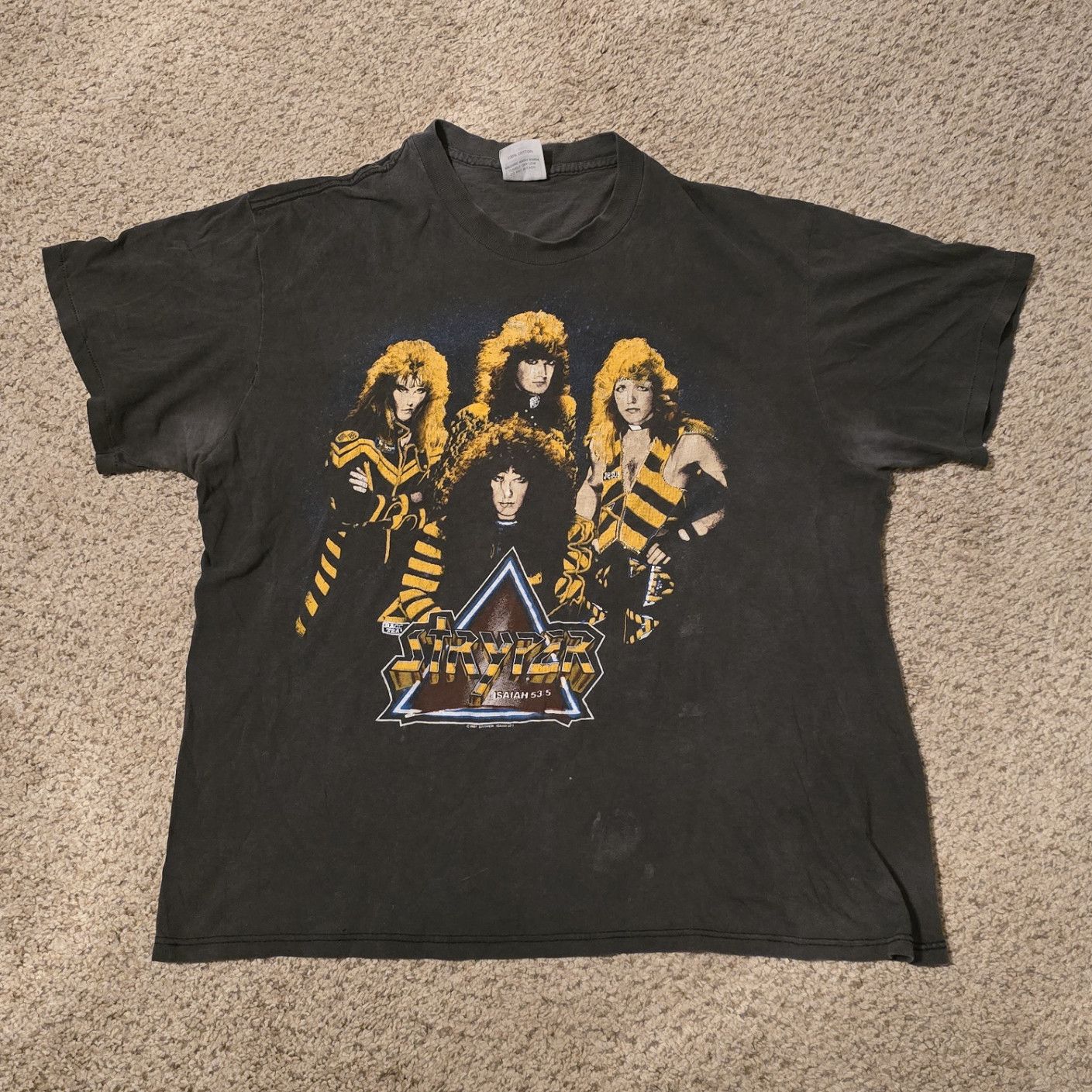 Vintage Vintage 1987 Stryper “To Hell With The Devil” T-Shirt Size US XL / EU 56 / 4 - 11 Thumbnail