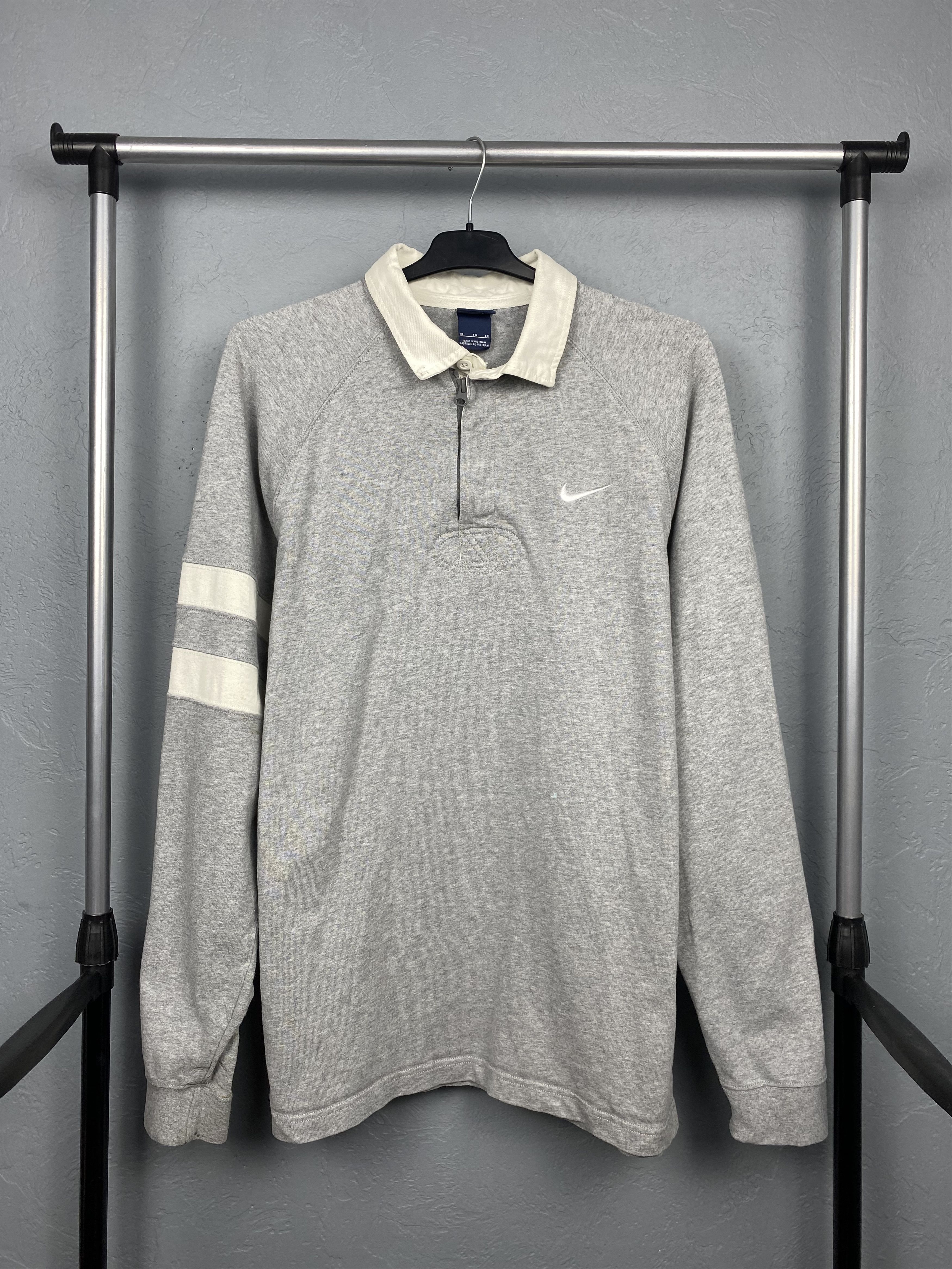 Nike × Vintage Nike Vintage Mens Rugby Long Sleeve Polo Shirt Y2K Size US XL / EU 56 / 4 - 1 Thumbnail
