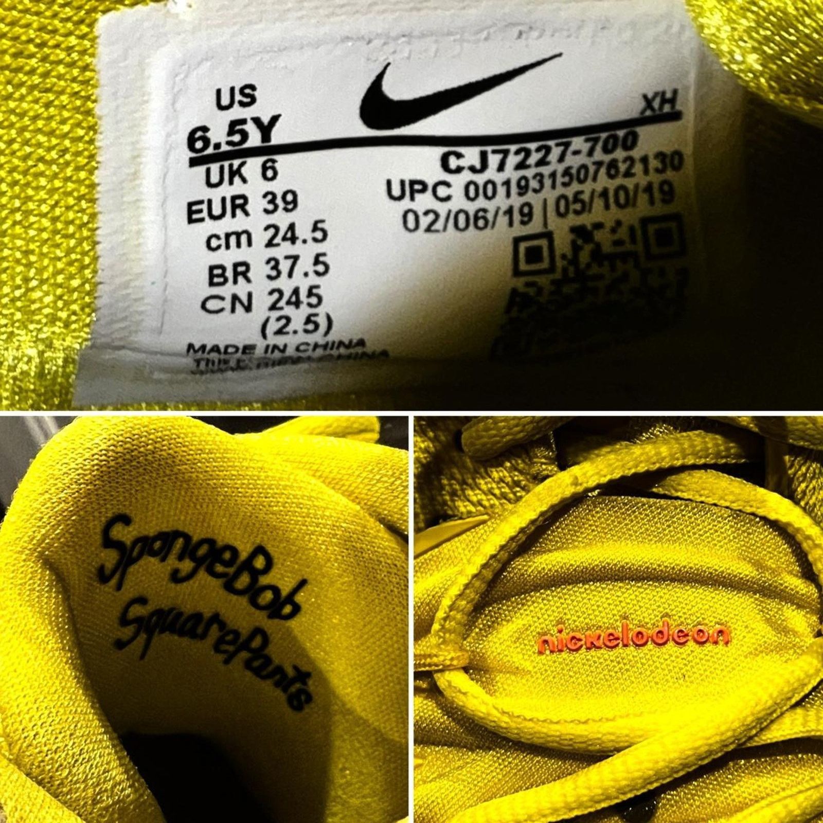 Nike Nike Kyrie 5 Spongebob Squarepants Shoes w/ Cartoon Design Size US 6.5 / EU 39-40 - 8 Thumbnail
